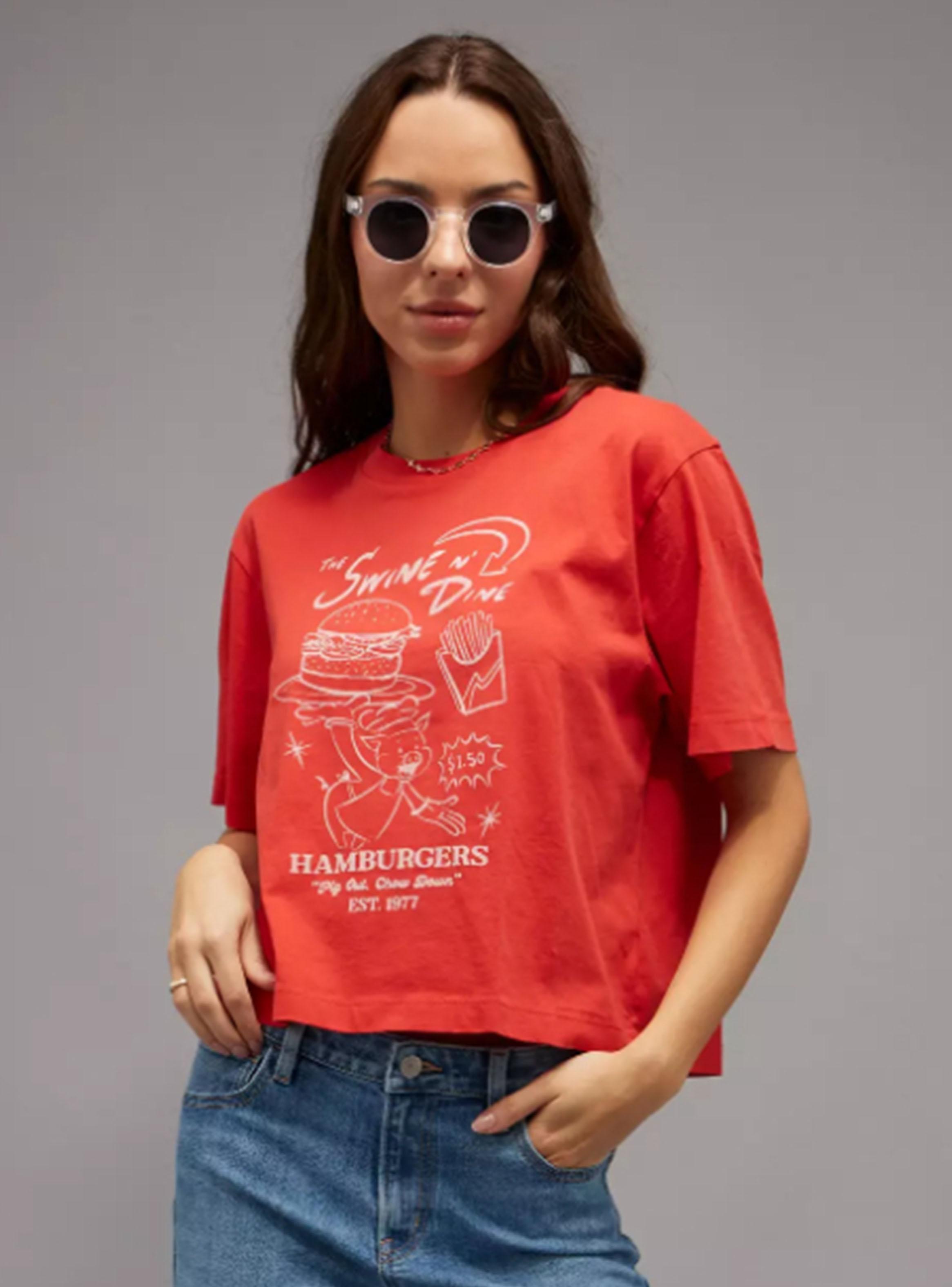 Polera Ae Boxy Americana Graphic T-Shirt-0