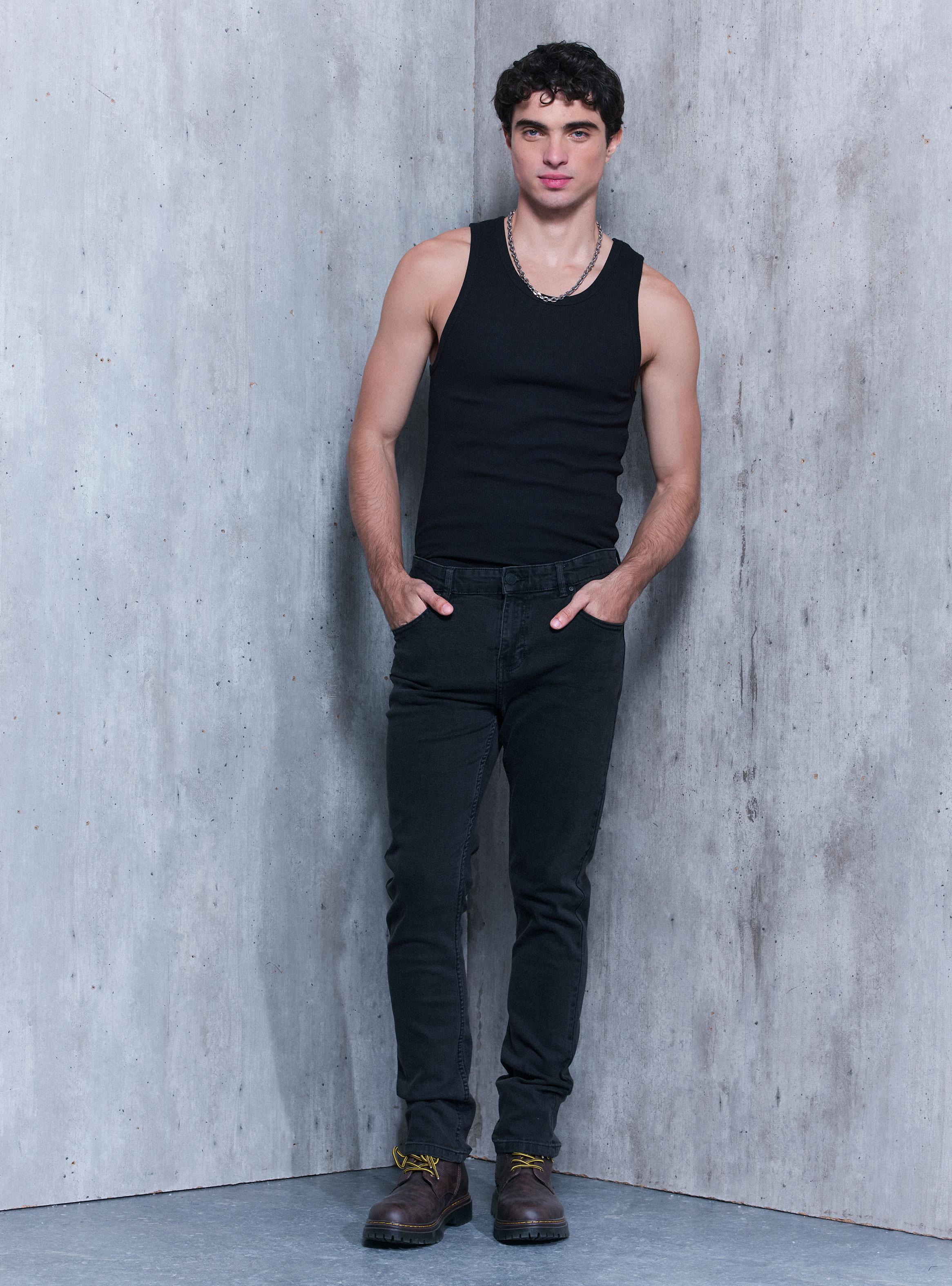 Jeans Básico sin Lavado-4