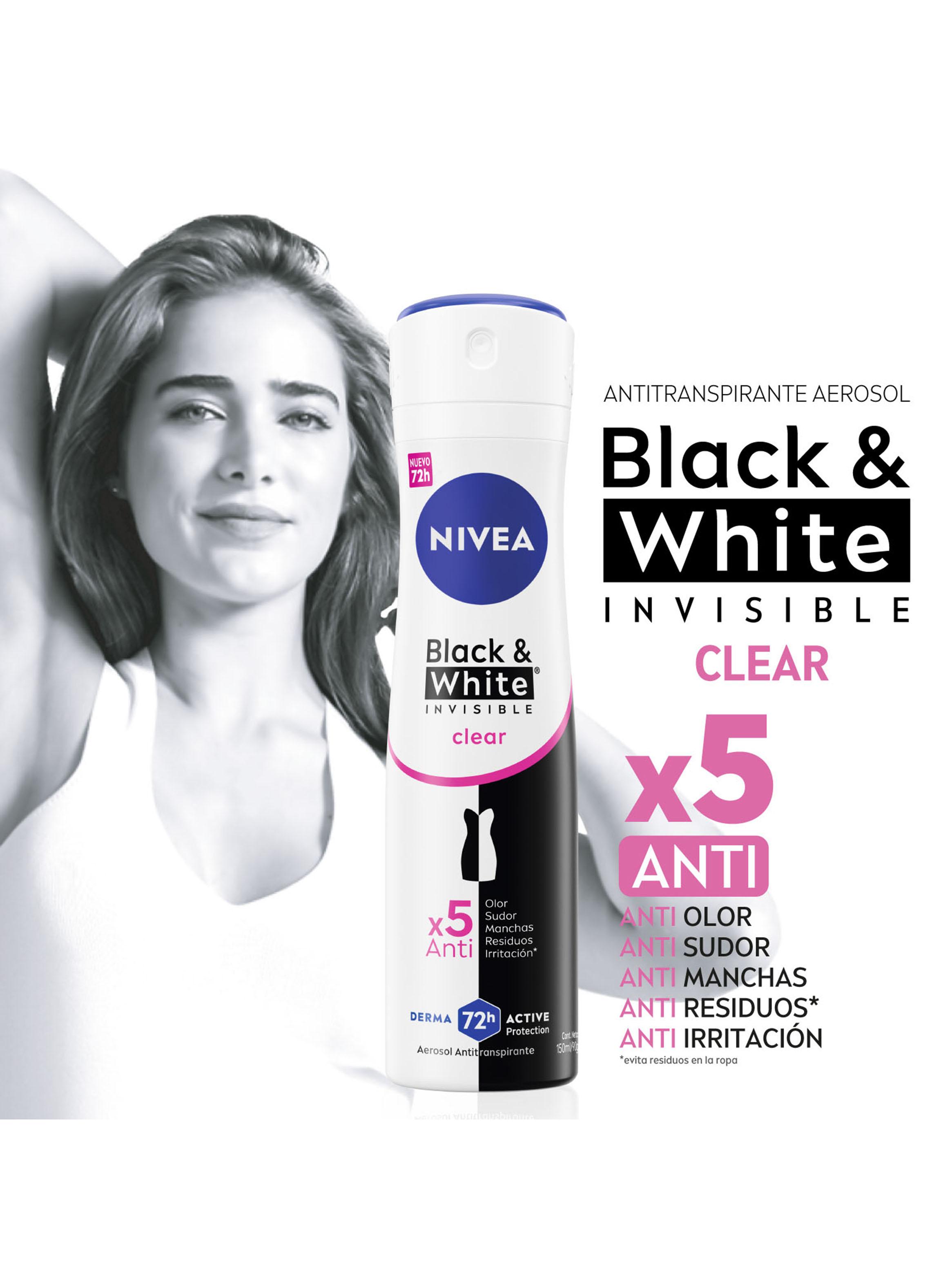 Desodorante Spray Black & White Clear 150ml-3