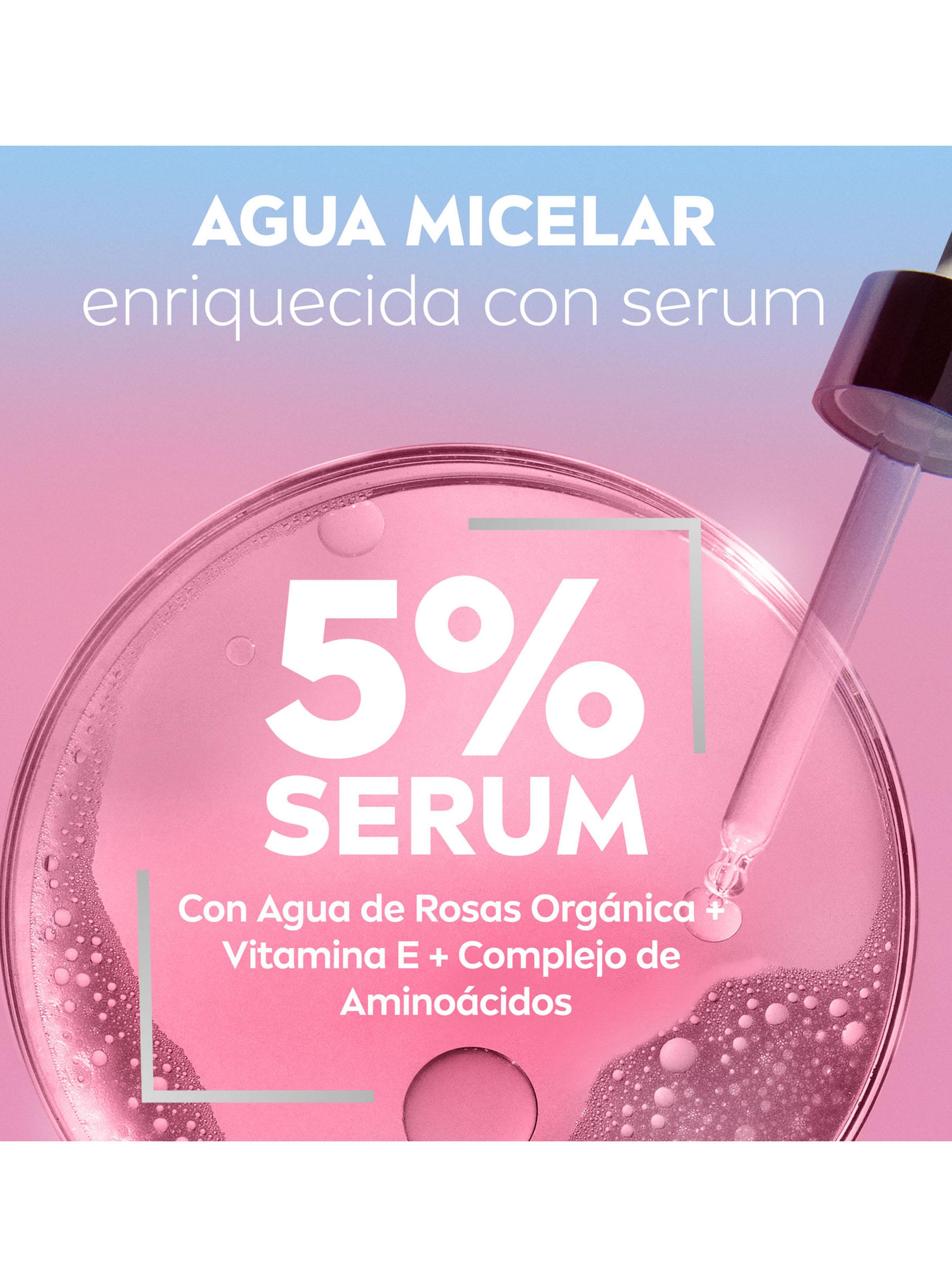 Agua Micelar Facial Rose Care Limpieza Suave 400ml-3