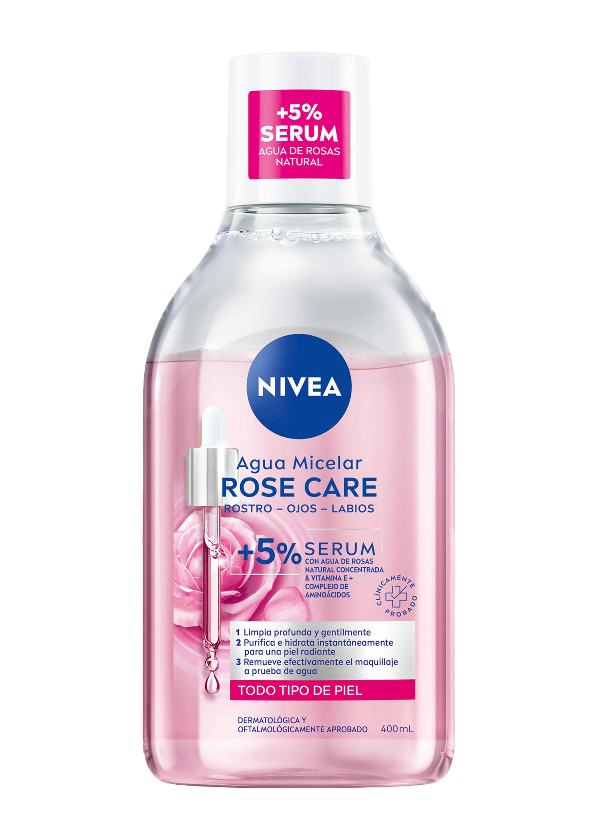 Agua Micelar Facial Rose Care Limpieza Suave 400ml-0