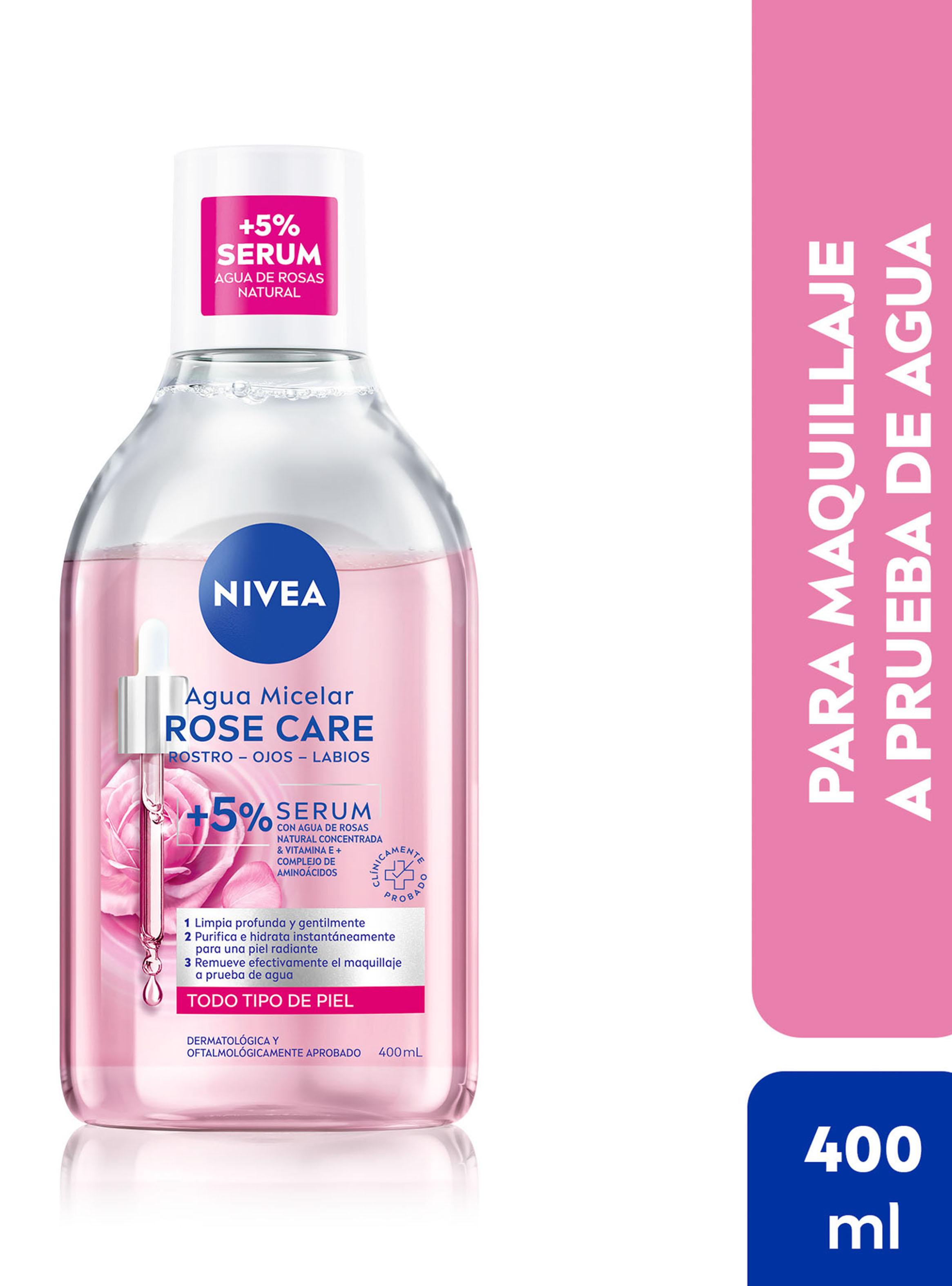 Agua Micelar Facial Rose Care Limpieza Suave 400ml-1