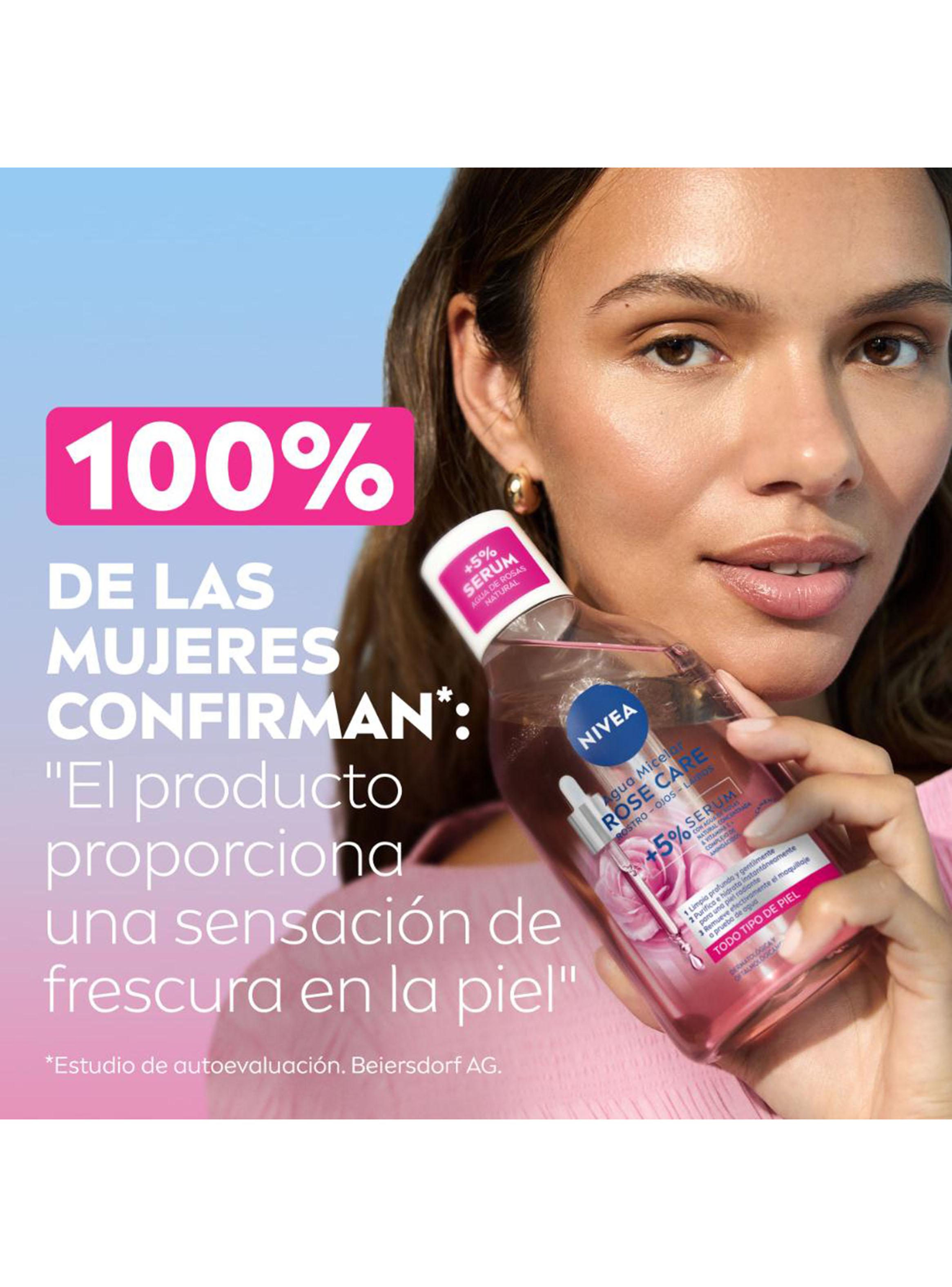 Agua Micelar Facial Rose Care Limpieza Suave 400ml-5