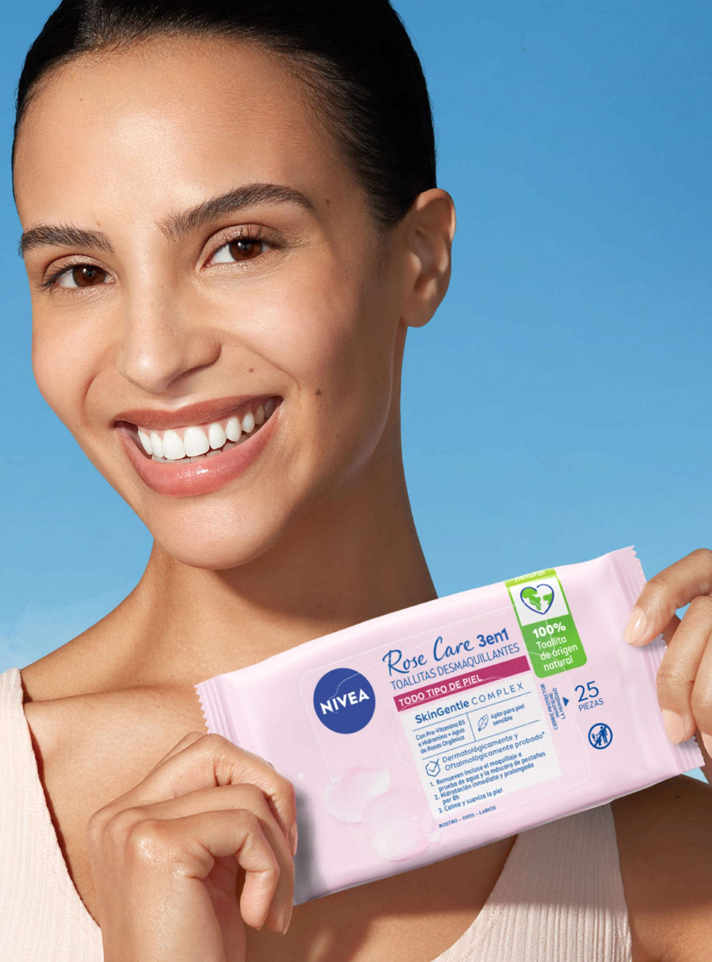 Toallitas Desmaquillantes Faciales Rose Care 25uds-4