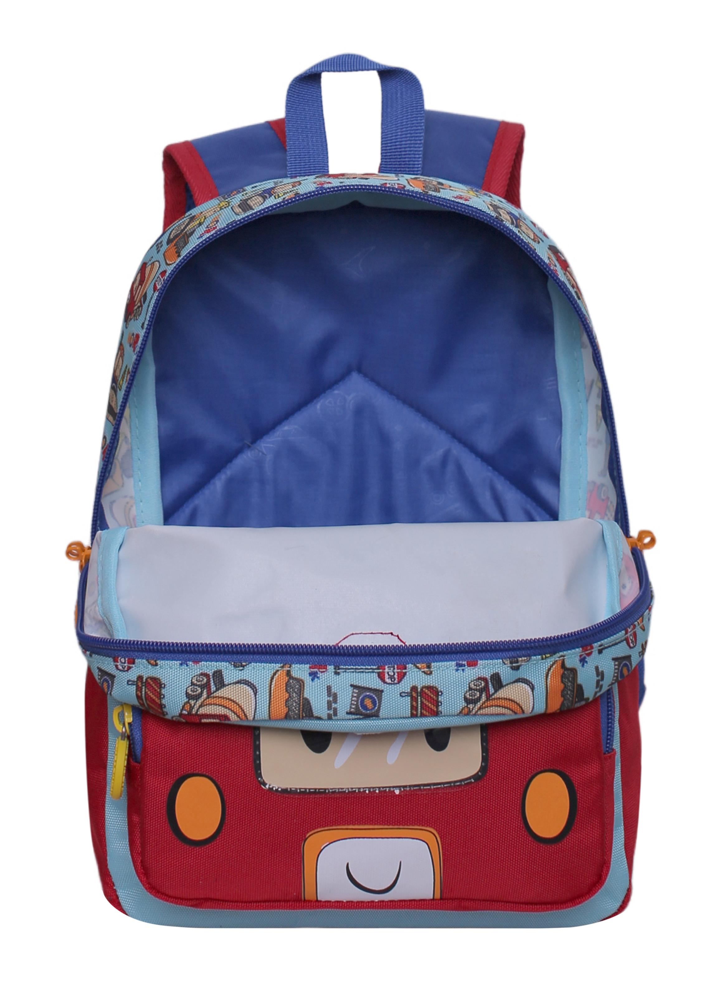 Mochila para Niños Pop Trucks Celeste-2