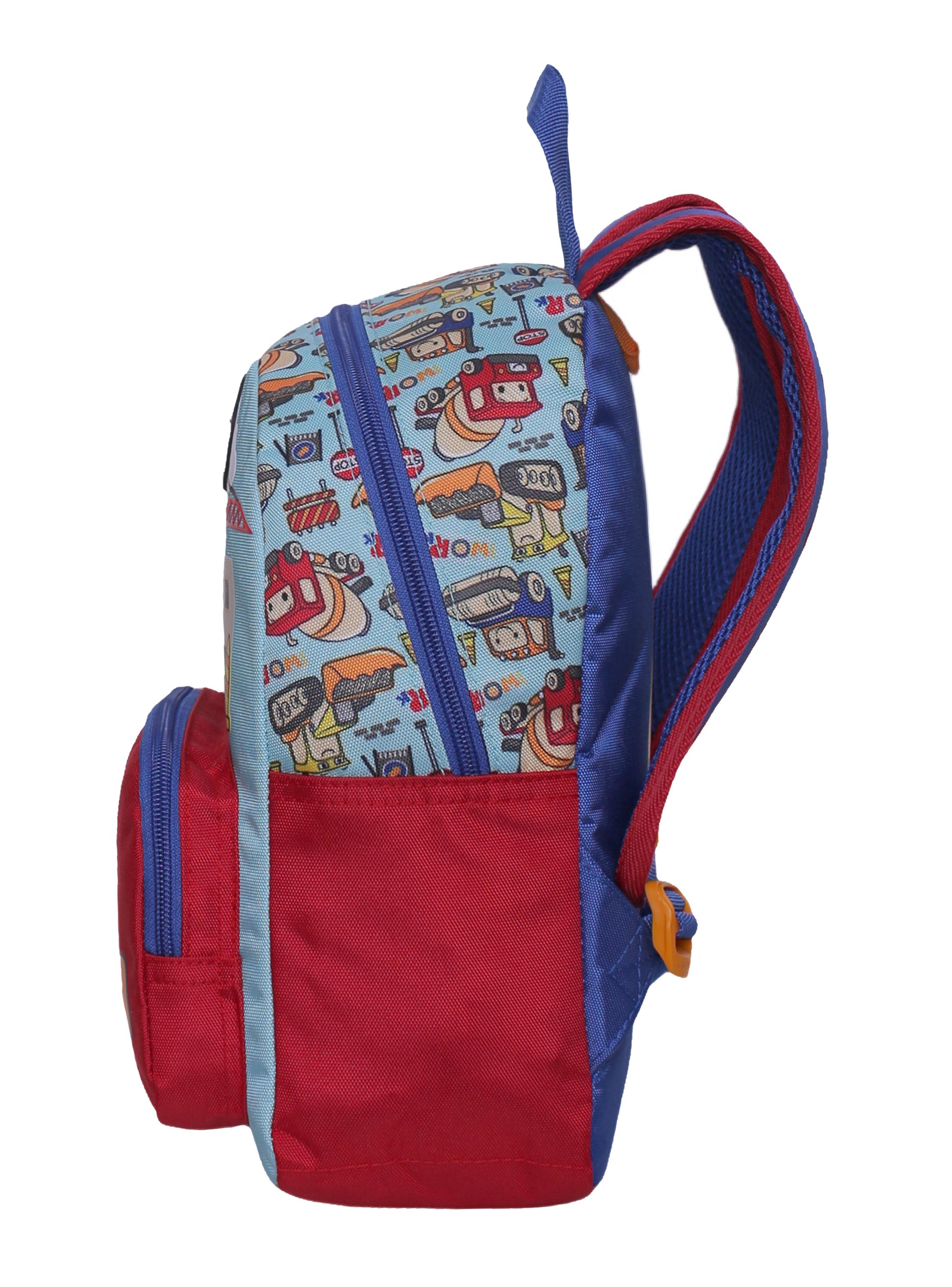 Mochila para Niños Pop Trucks Celeste-3