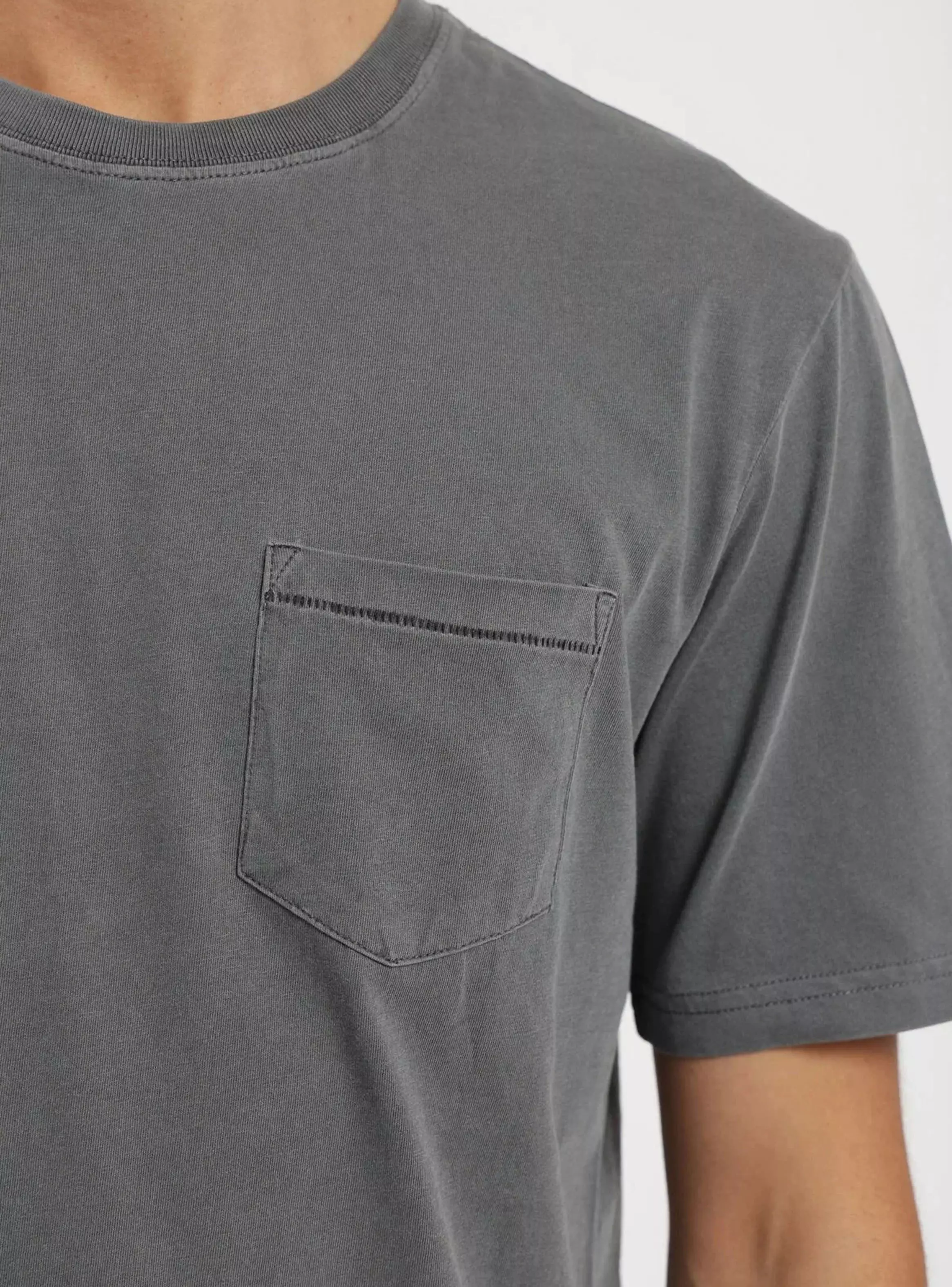 Polera Manga Corta Bolsillo Stit-2