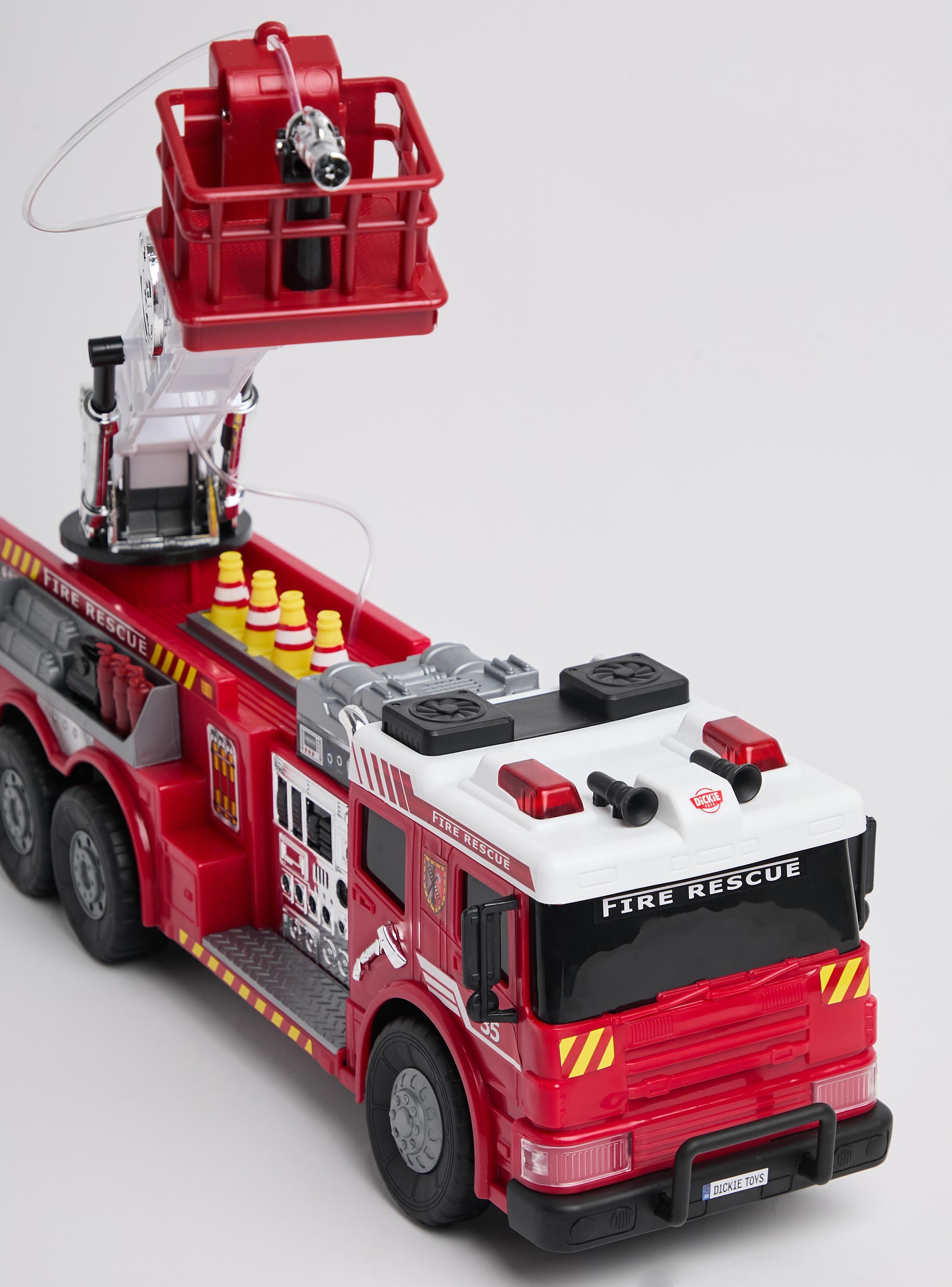 Camión de Bomberos a Control Remoto con Escalera Aérea-1
