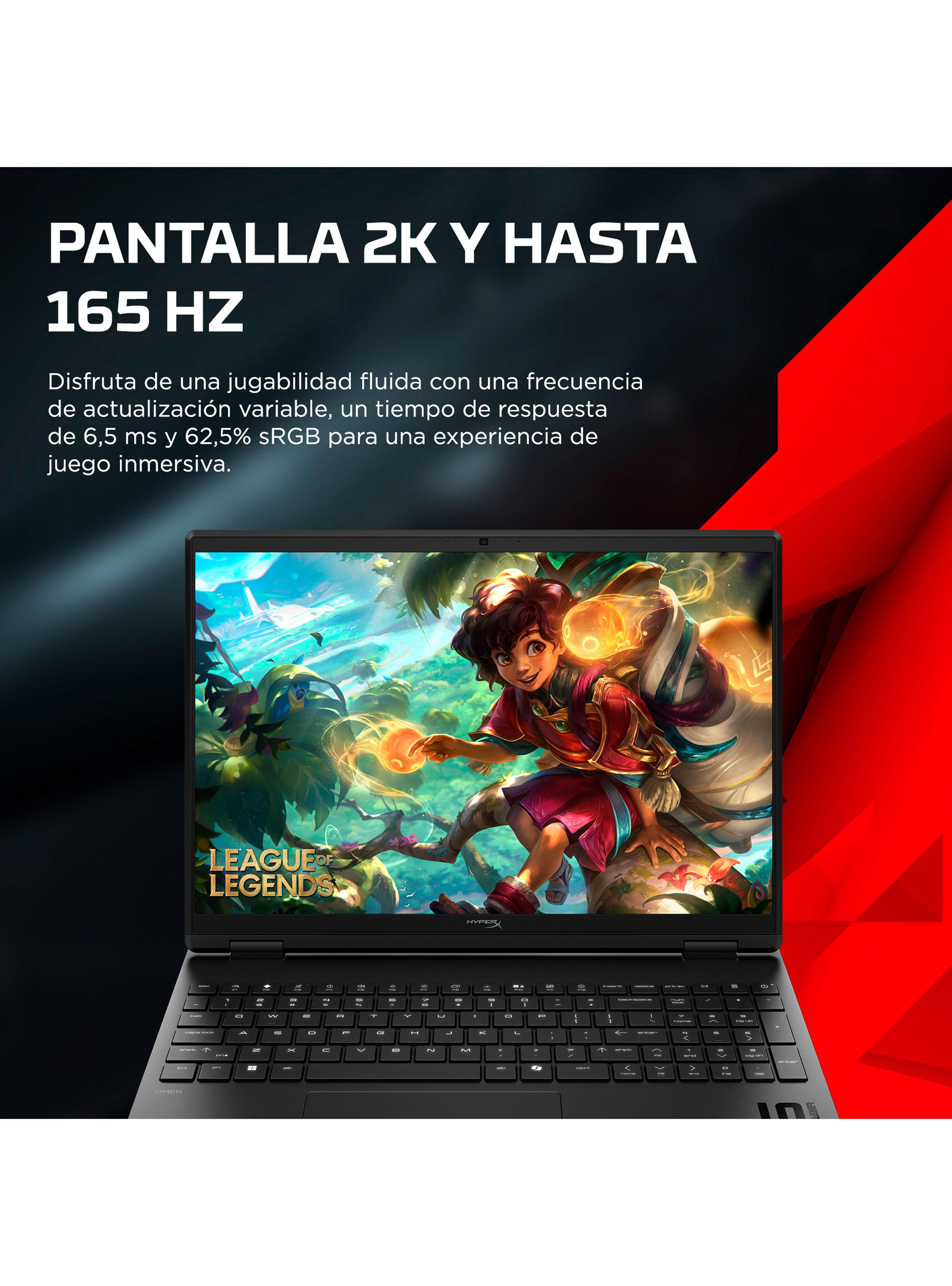 Notebook Gamer OMEN 15-ga0001la Intel Core i7 RTX 5060 16GB RAM 512GB SSD 15.3'' 2K 165Hz-6