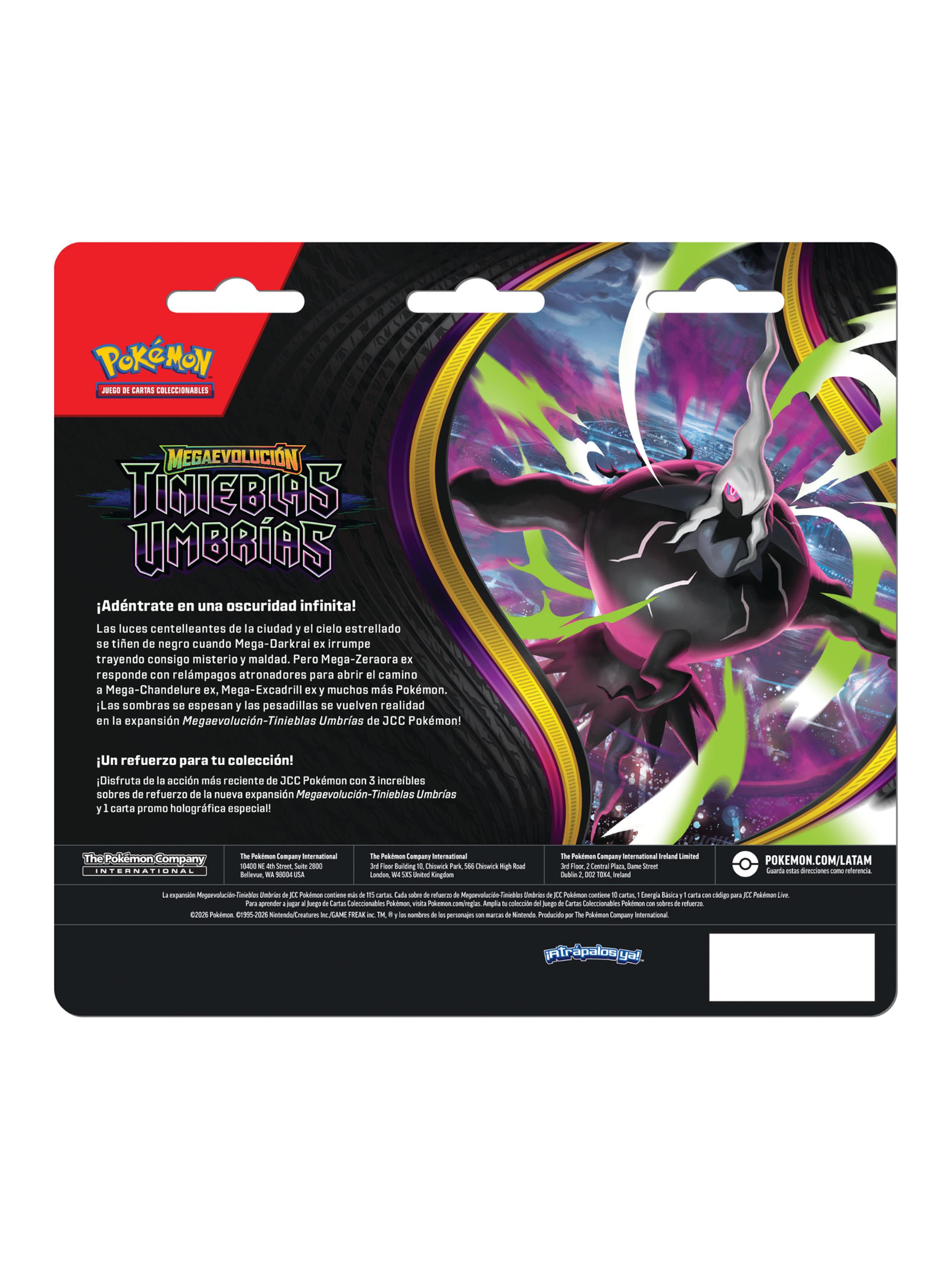 Juego de Cartas Pokémon Pitch Black 3 Pack Blister Español-1
