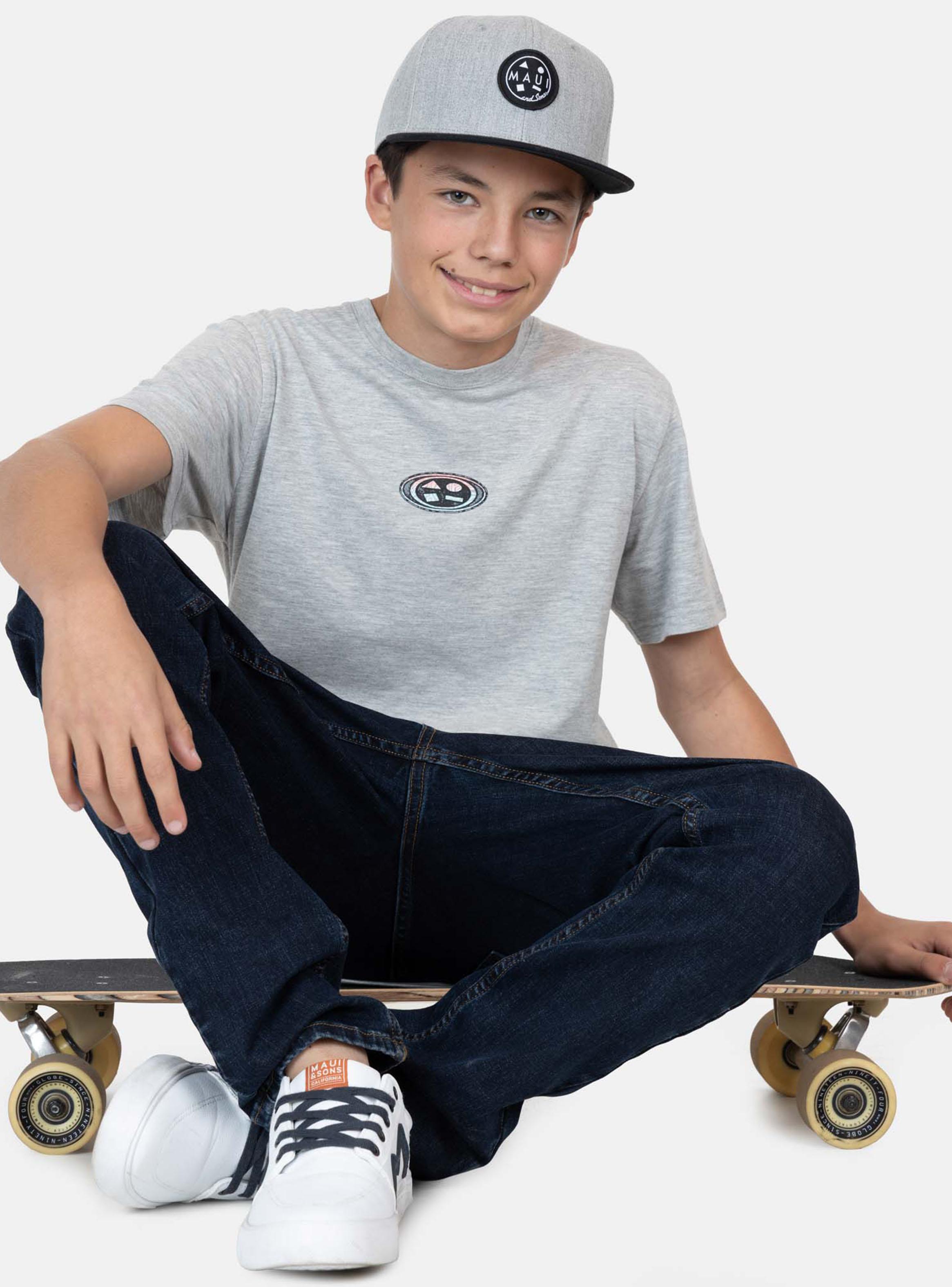 Polera Logo Ícono Estampado Circular Espalda-3