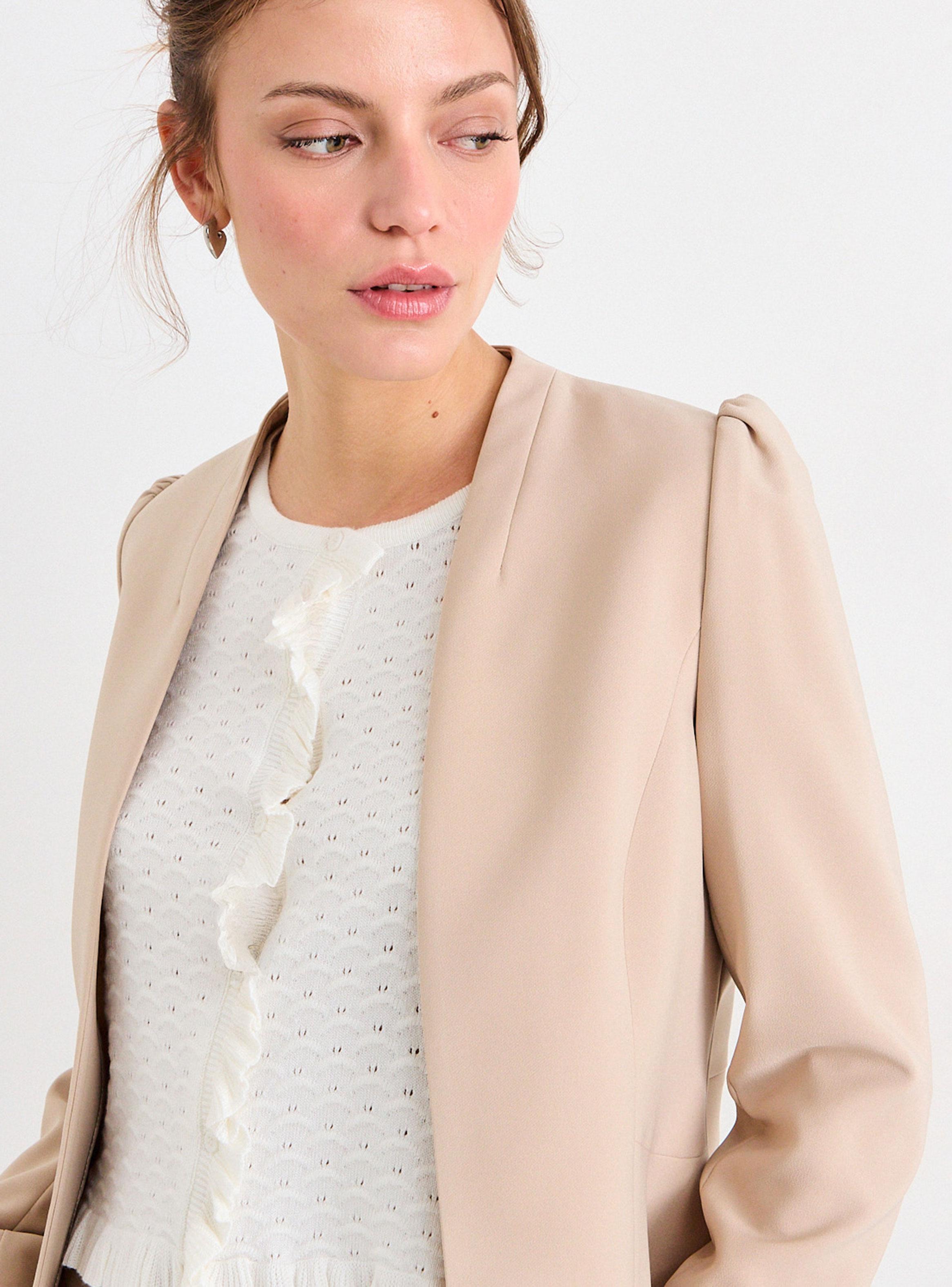Blazer Liso Detalle Hombros-3