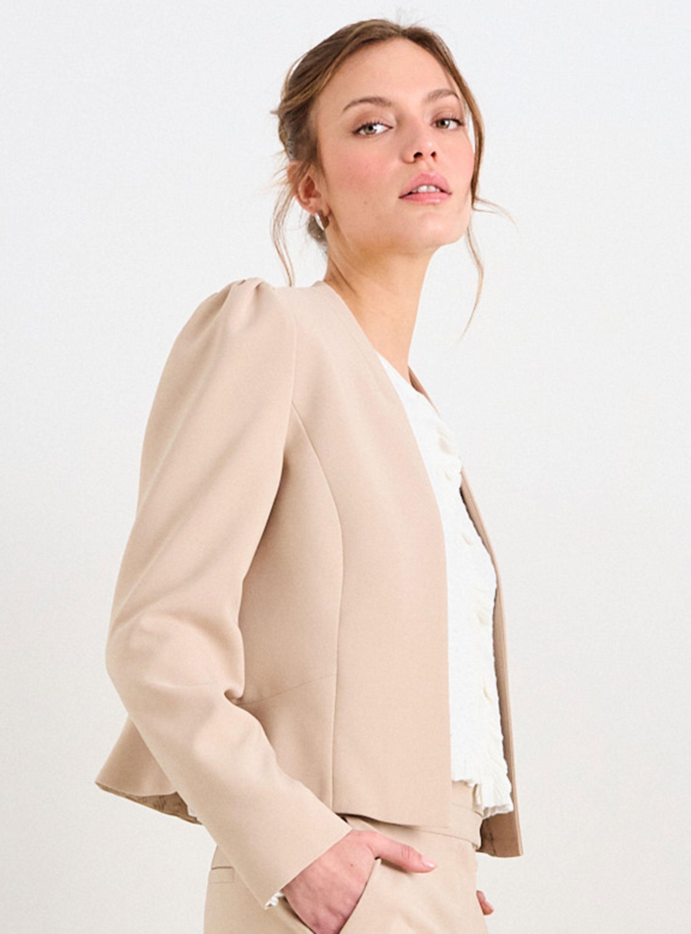 Blazer Liso Detalle Hombros-2