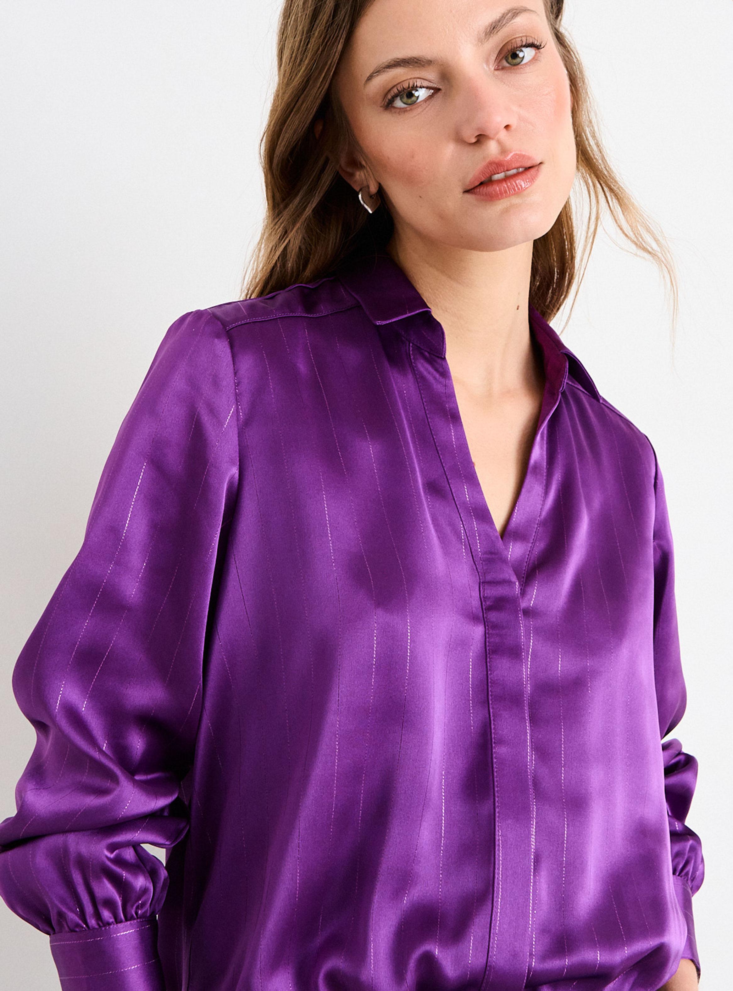 Blusa Lisa con Botón Poliéster-2