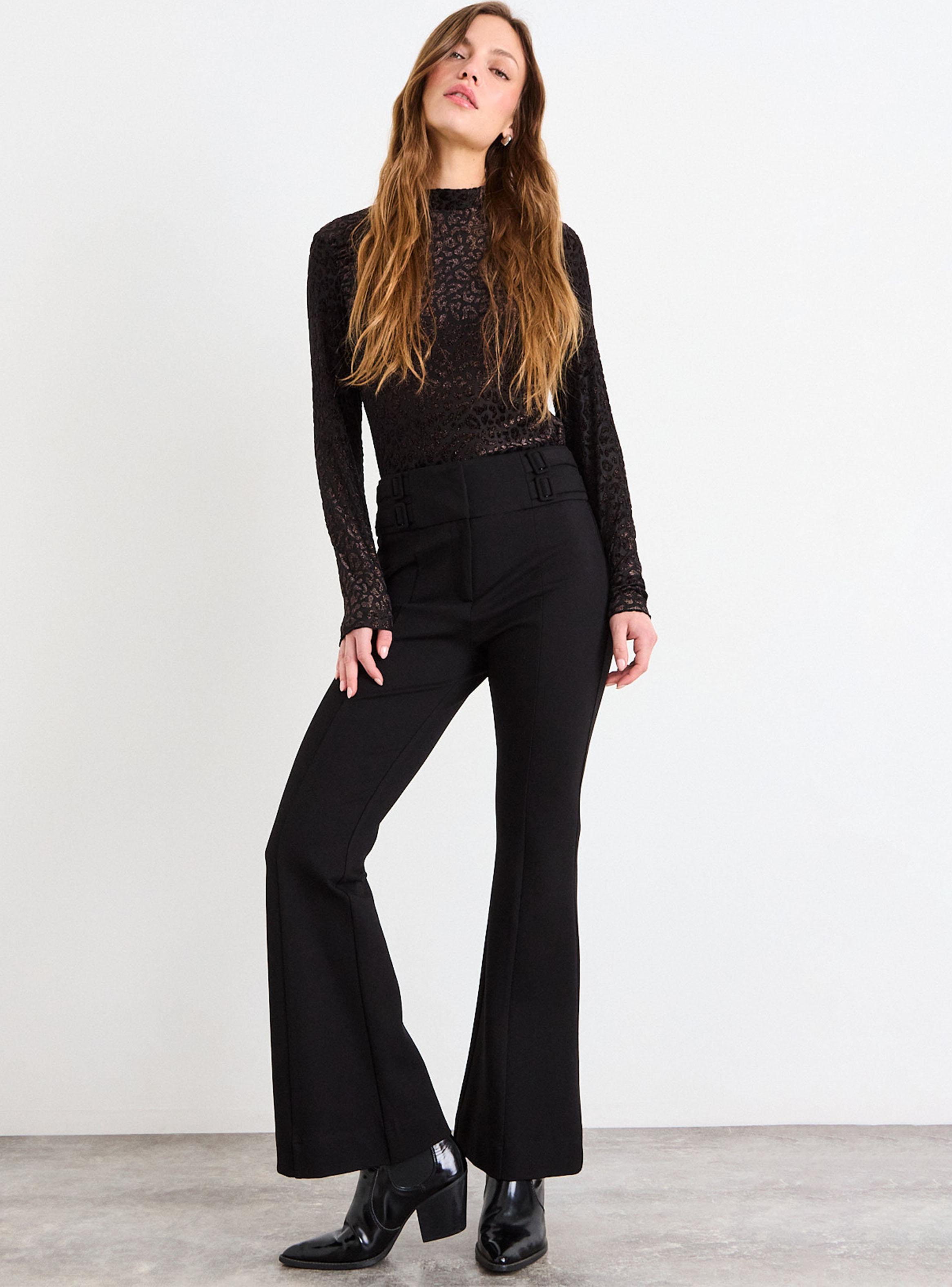 Calza Lisa Flare Fit Medio-3