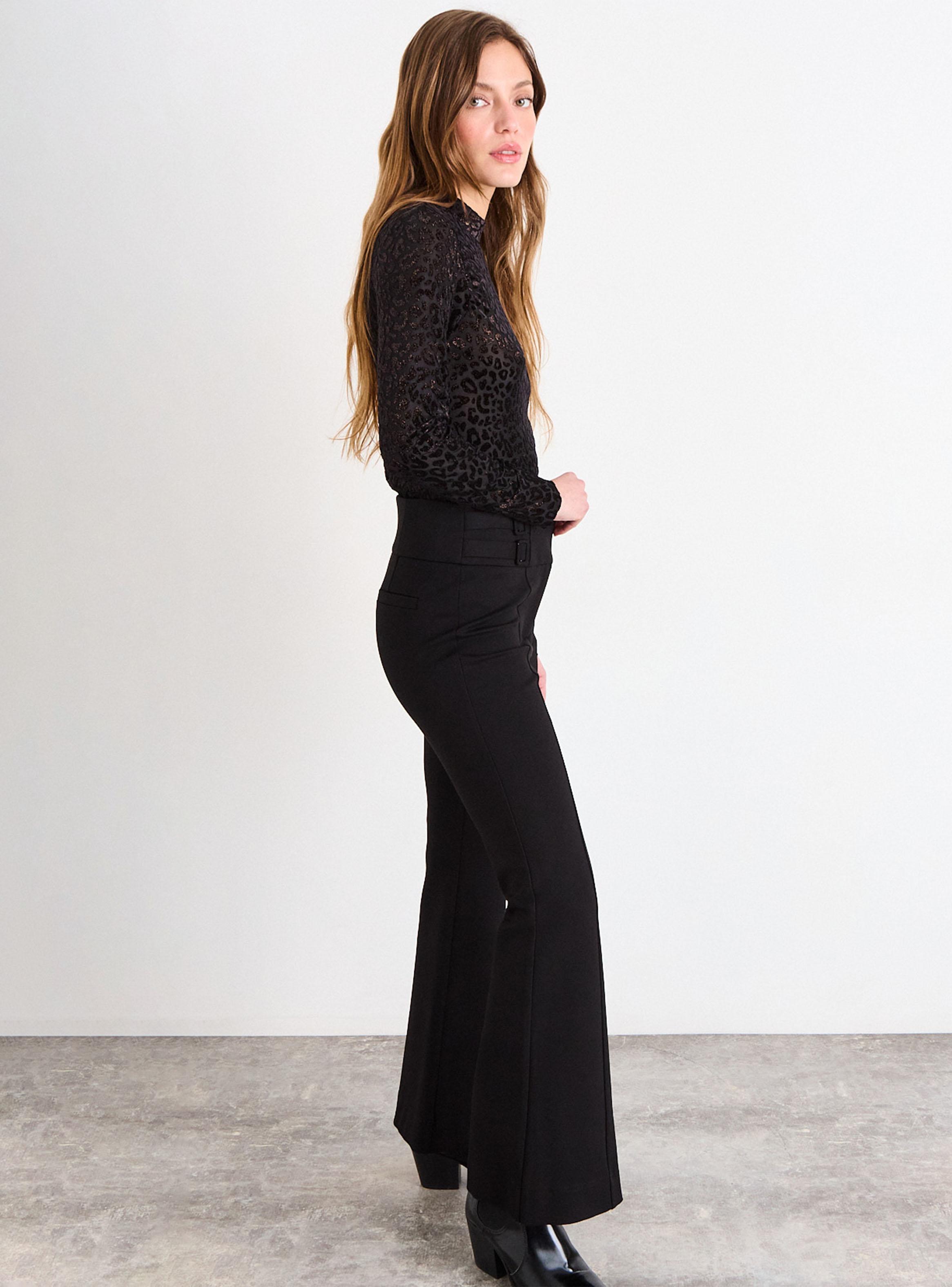 Calza Lisa Flare Fit Medio-4