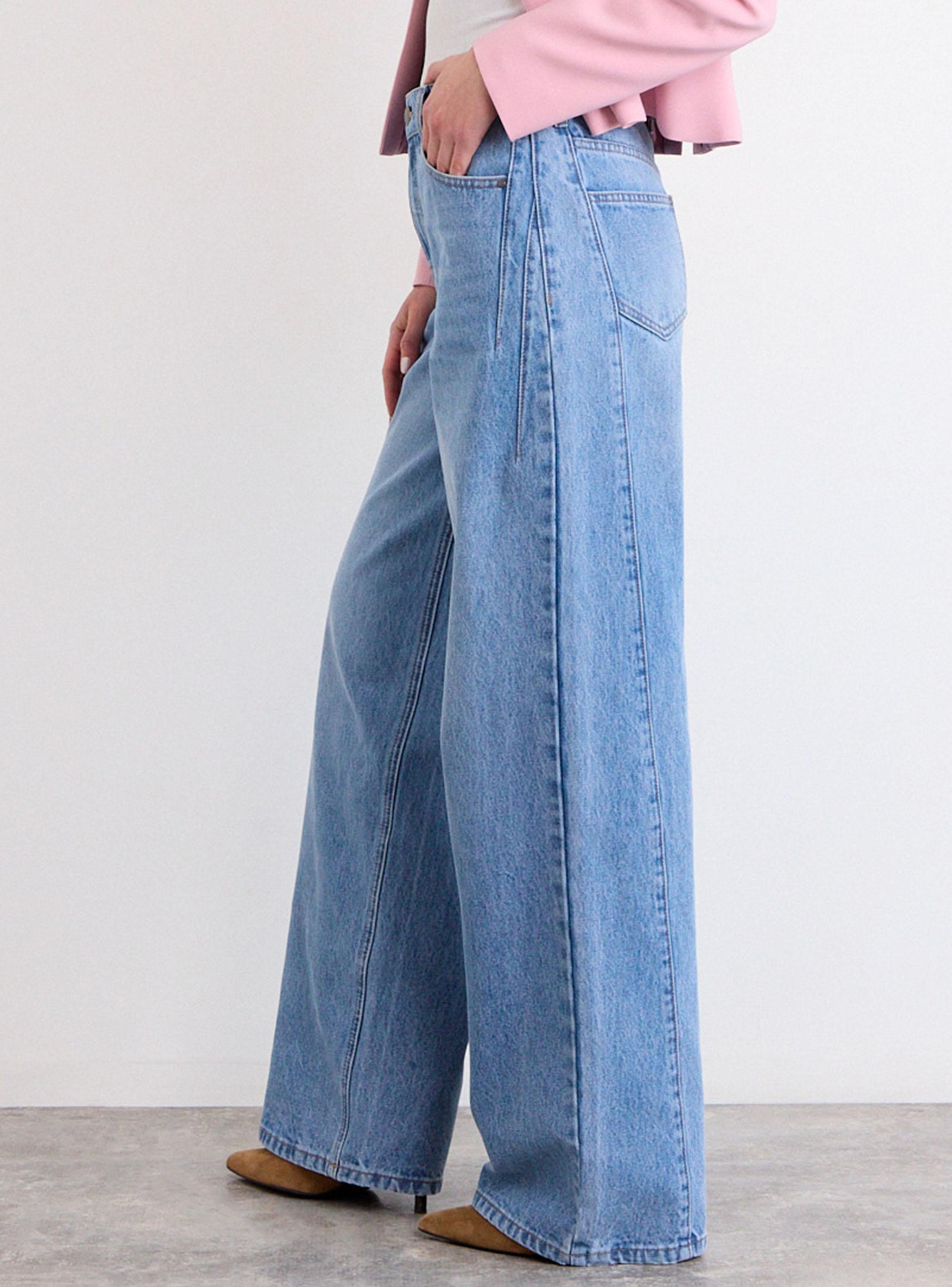 Jeans Liso con Botones Ajustables-2