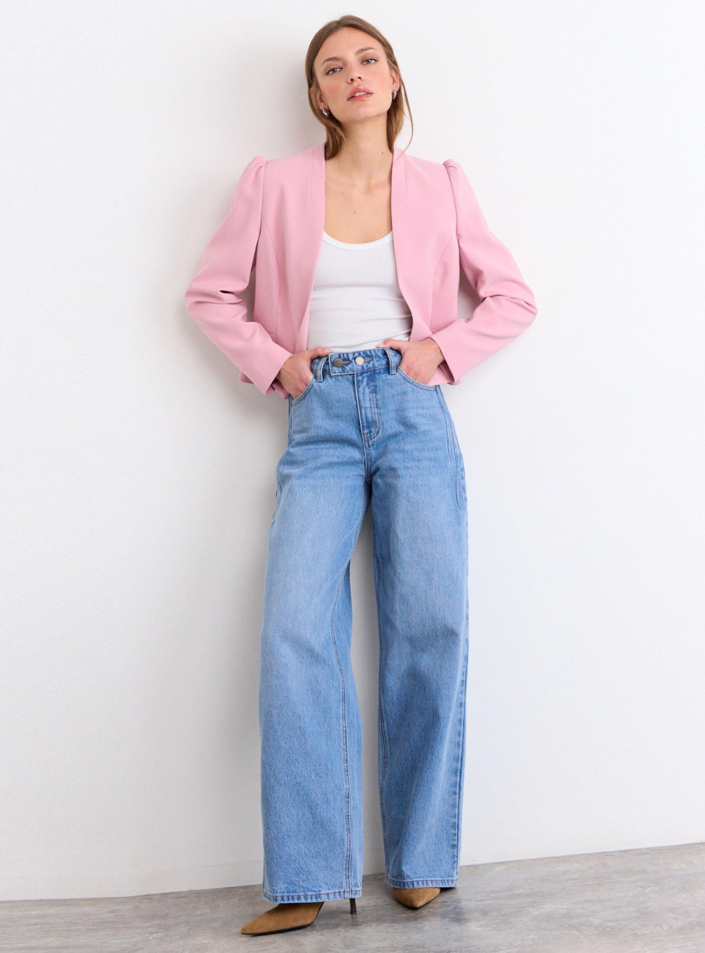 Jeans Liso con Botones Ajustables-4