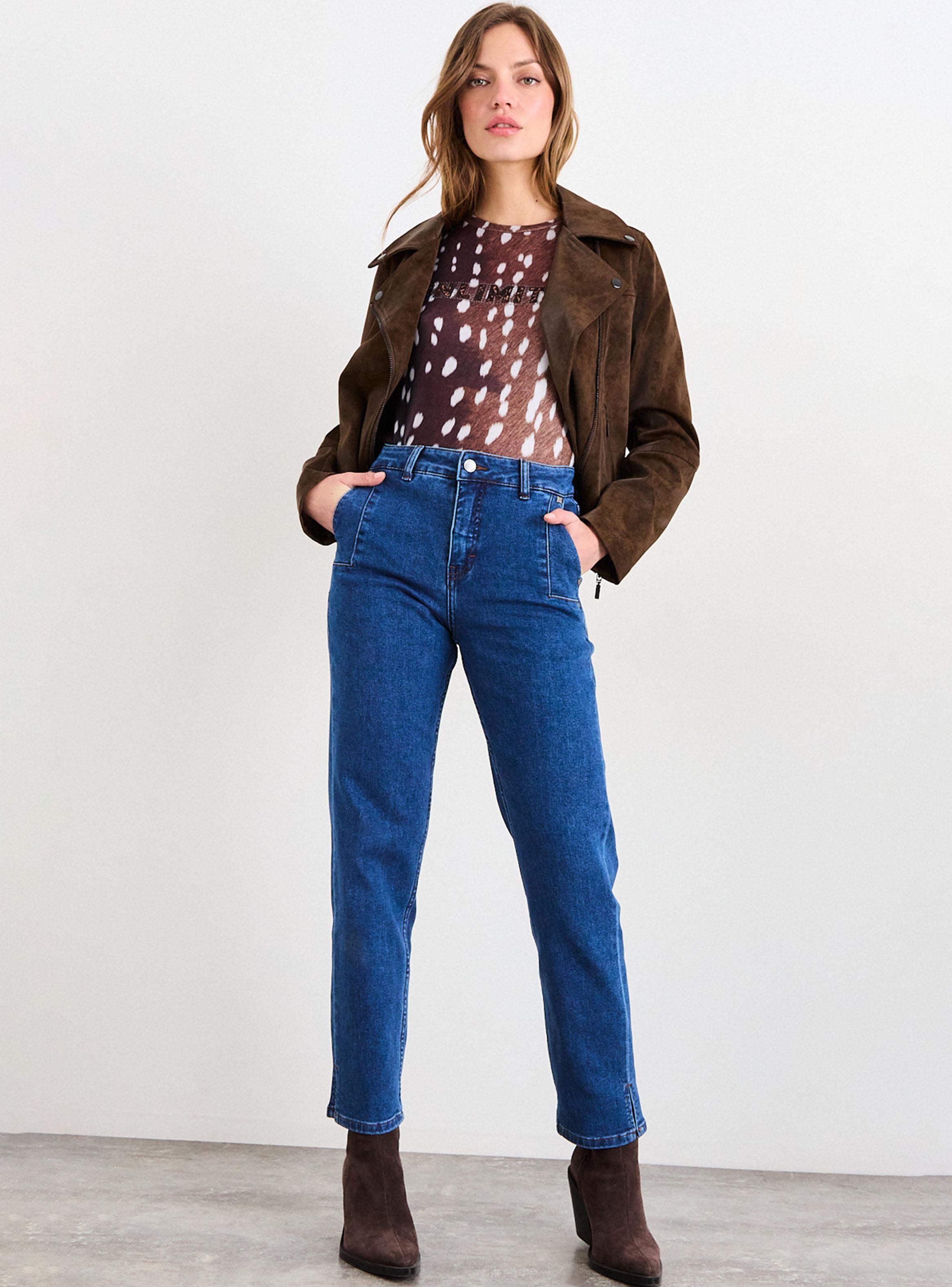 Jeans Liso Straight Fit Medio-3
