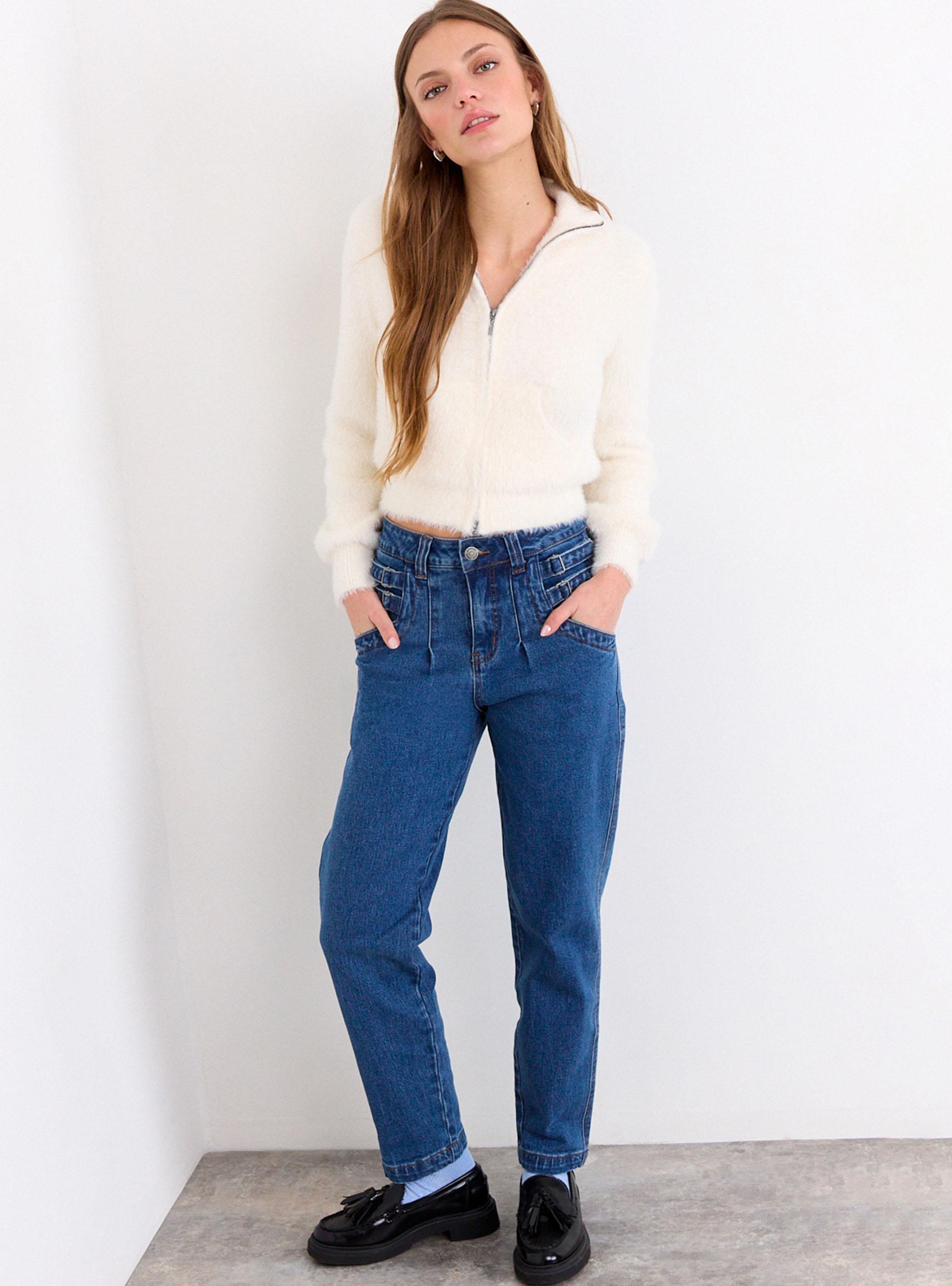 Jeans Liso Mom Fit Medio-3