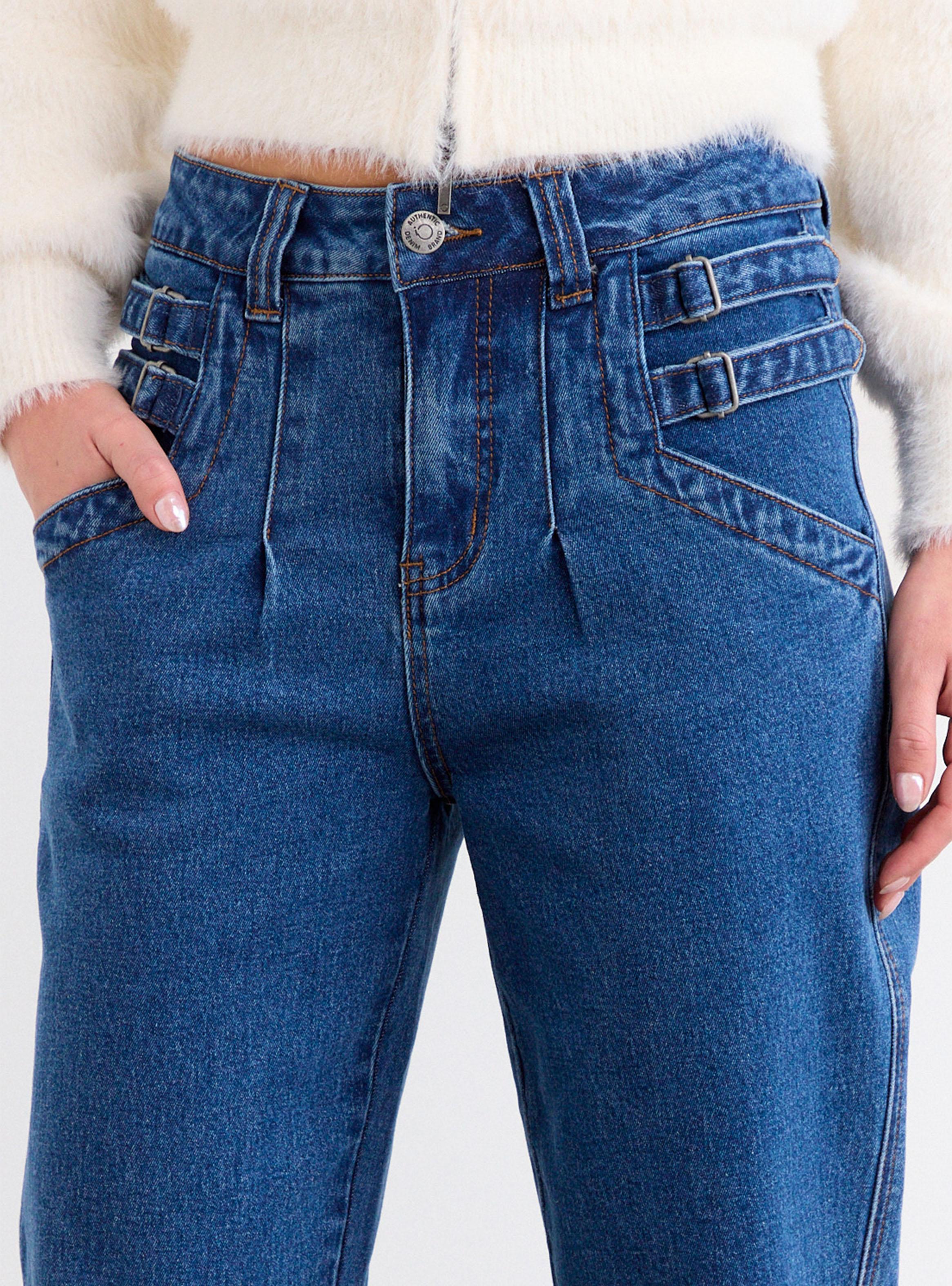 Jeans Liso Mom Fit Medio-2