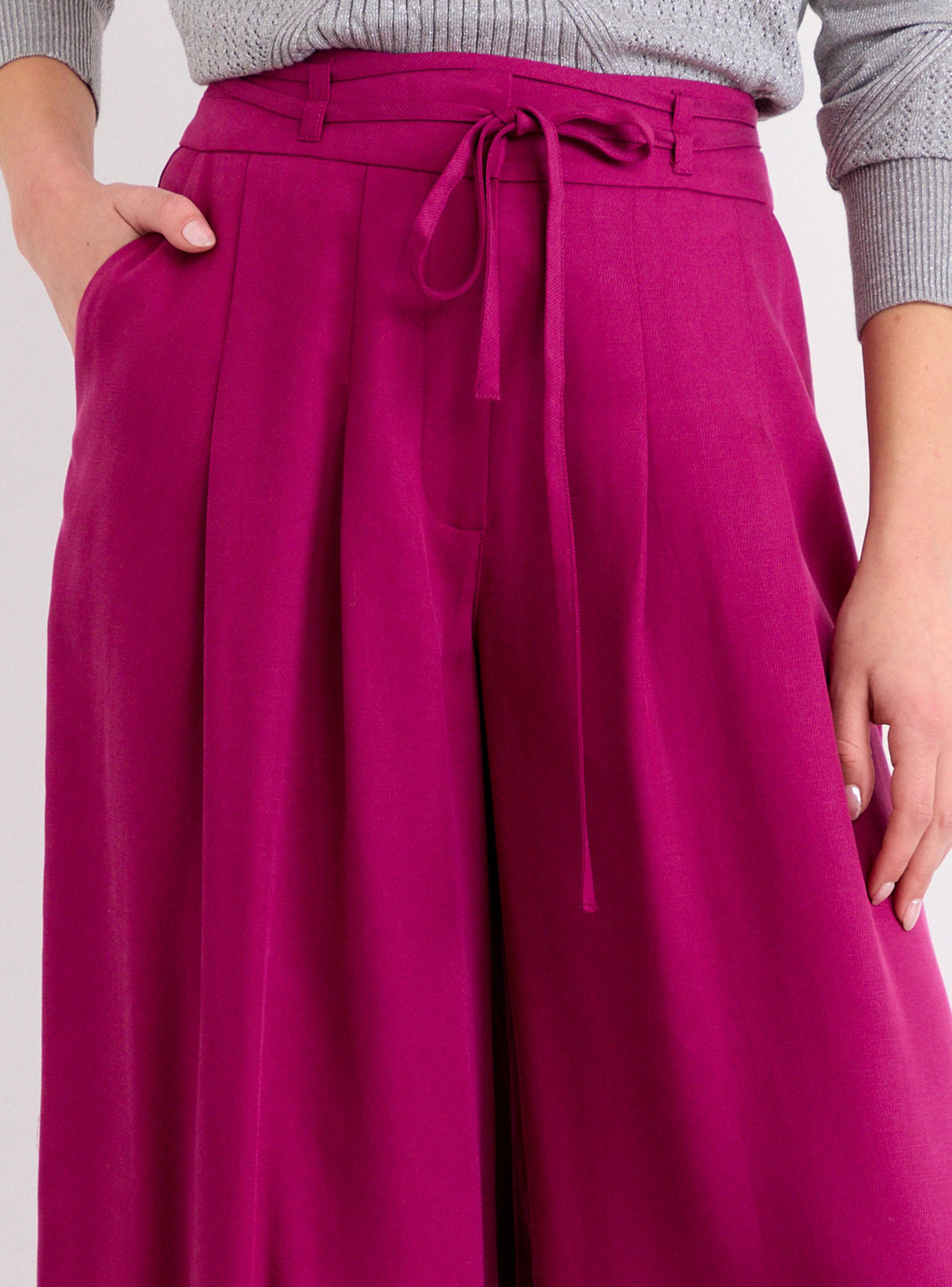 Pantalón Liso con Doble Lazo Ajustable-3