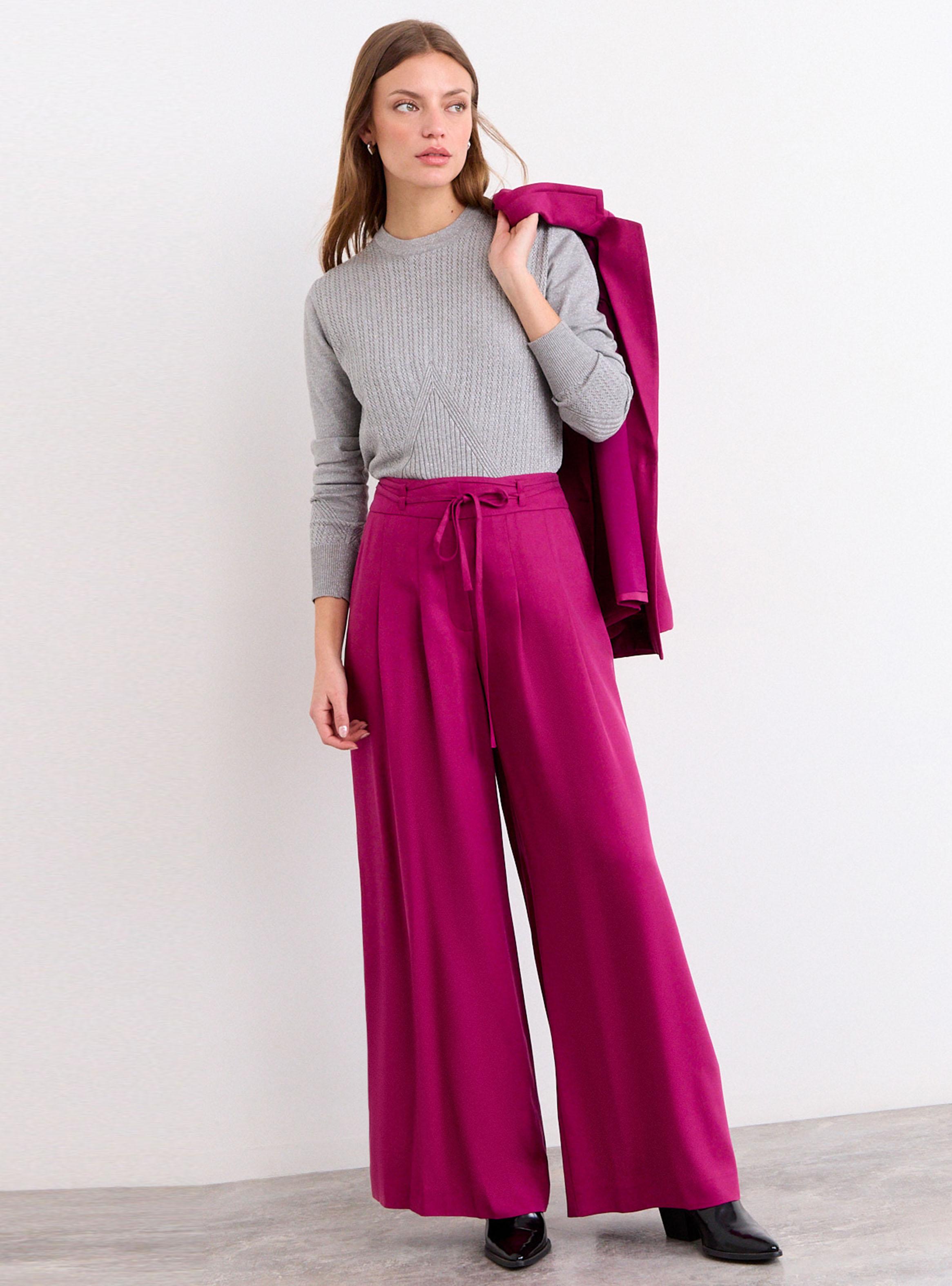 Pantalón Liso con Doble Lazo Ajustable-4