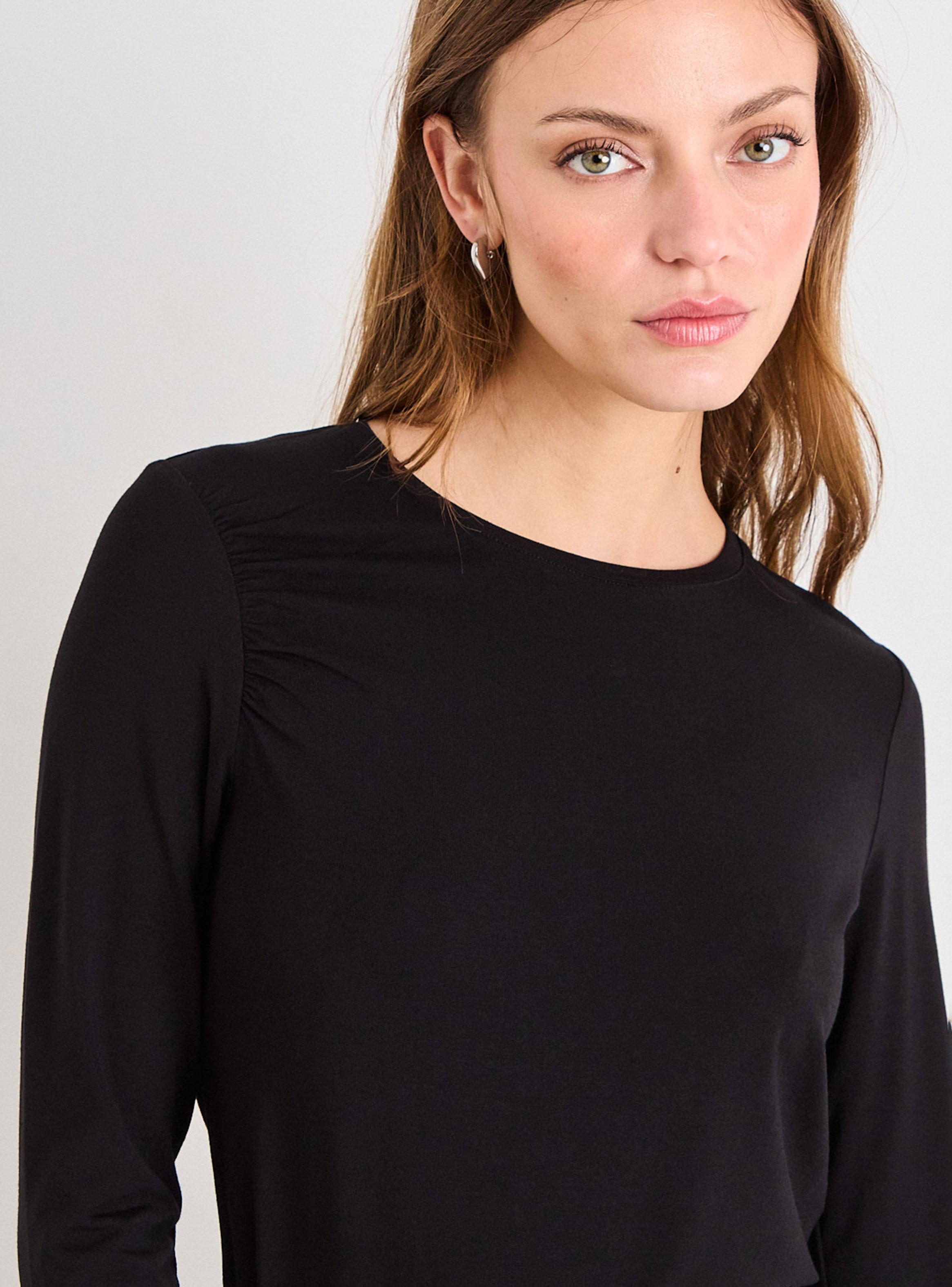 Polera Lisa Regular Manga Larga-2