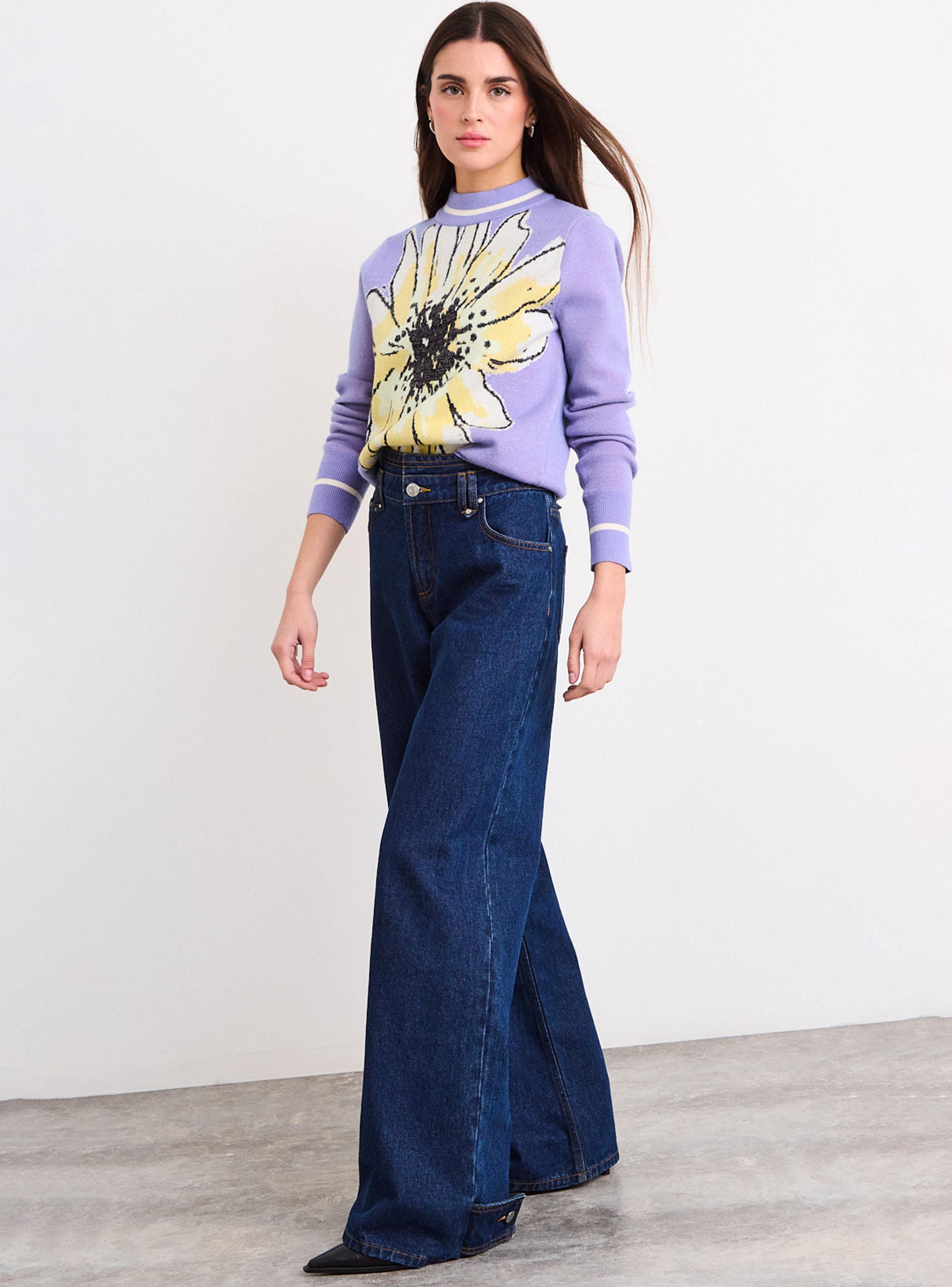 Sweater Fantasía Maxi Flor-4
