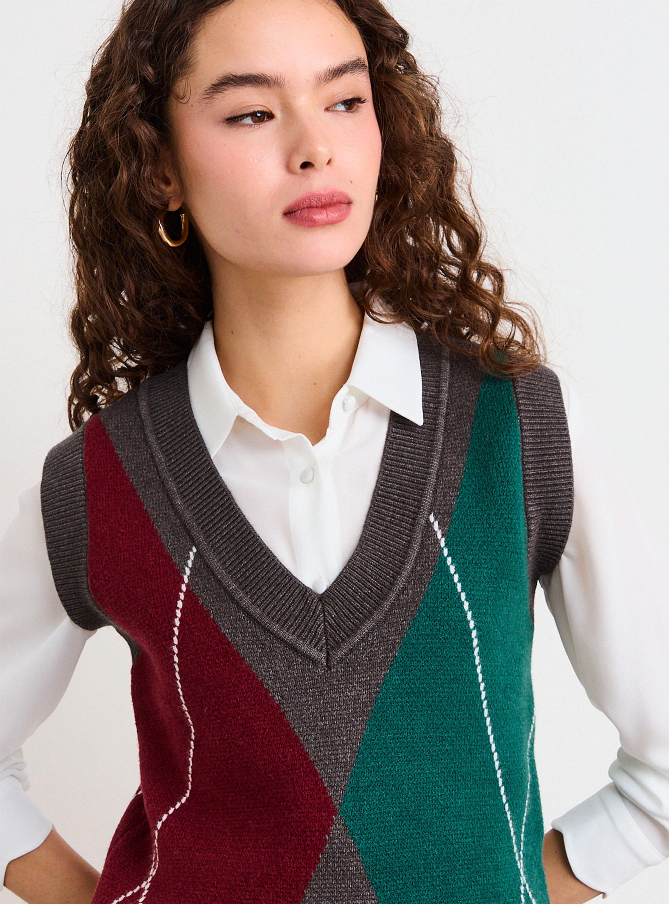 Sweater Fantasía sin Manga Escocés-2