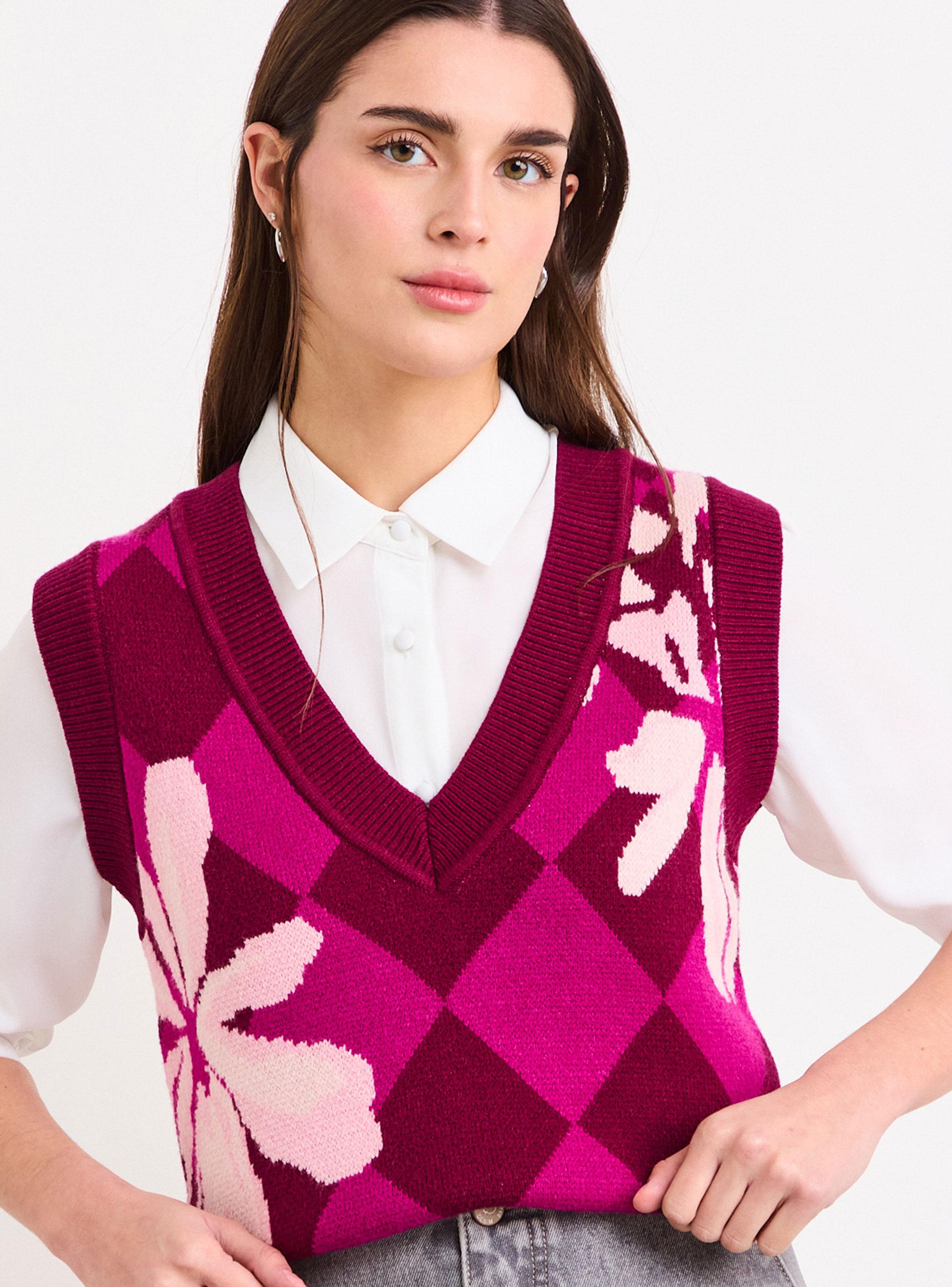 Sweater Fantasía Cuello V Color-2