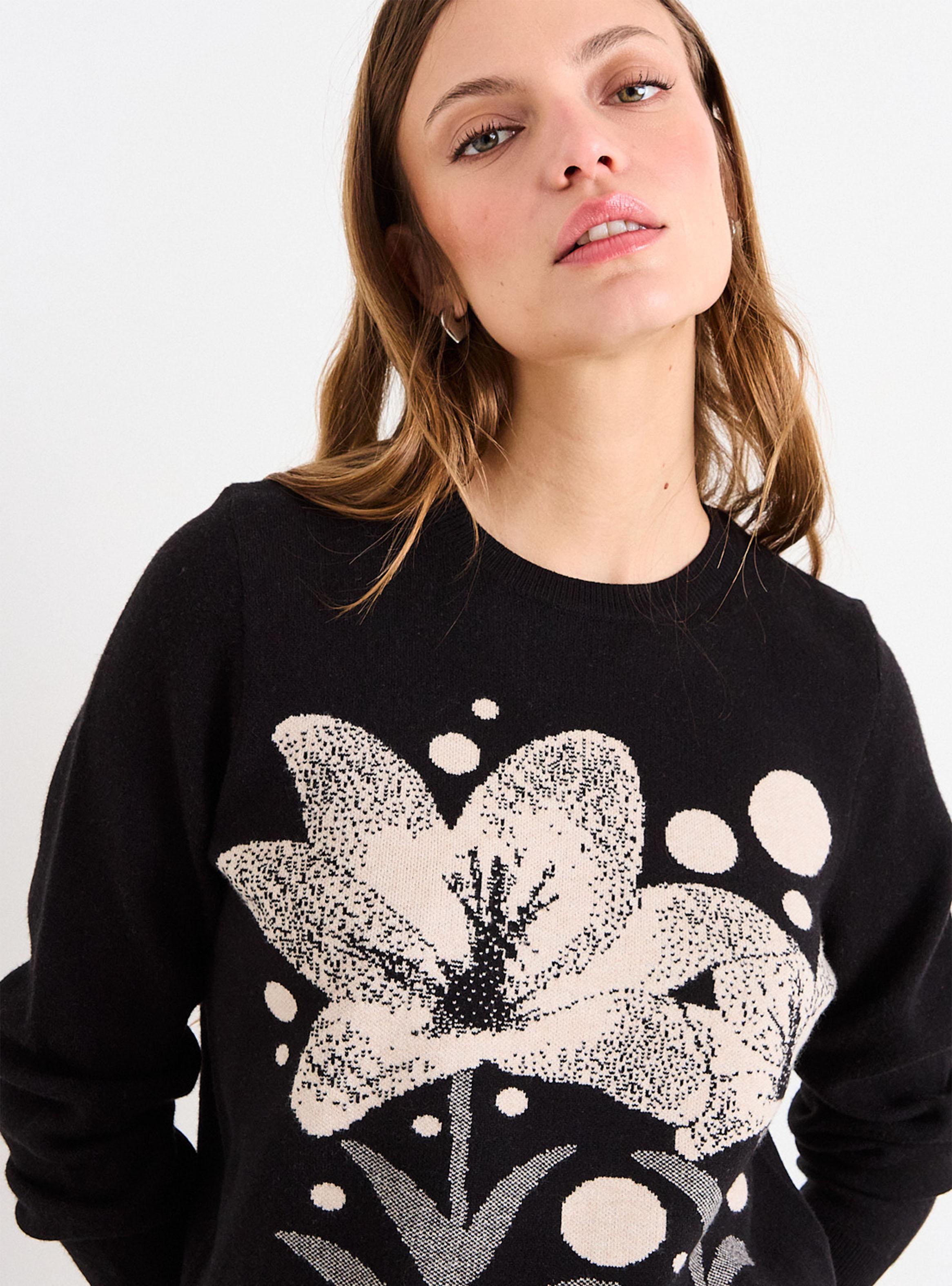 Sweater Fantasía Flores y Dots-2
