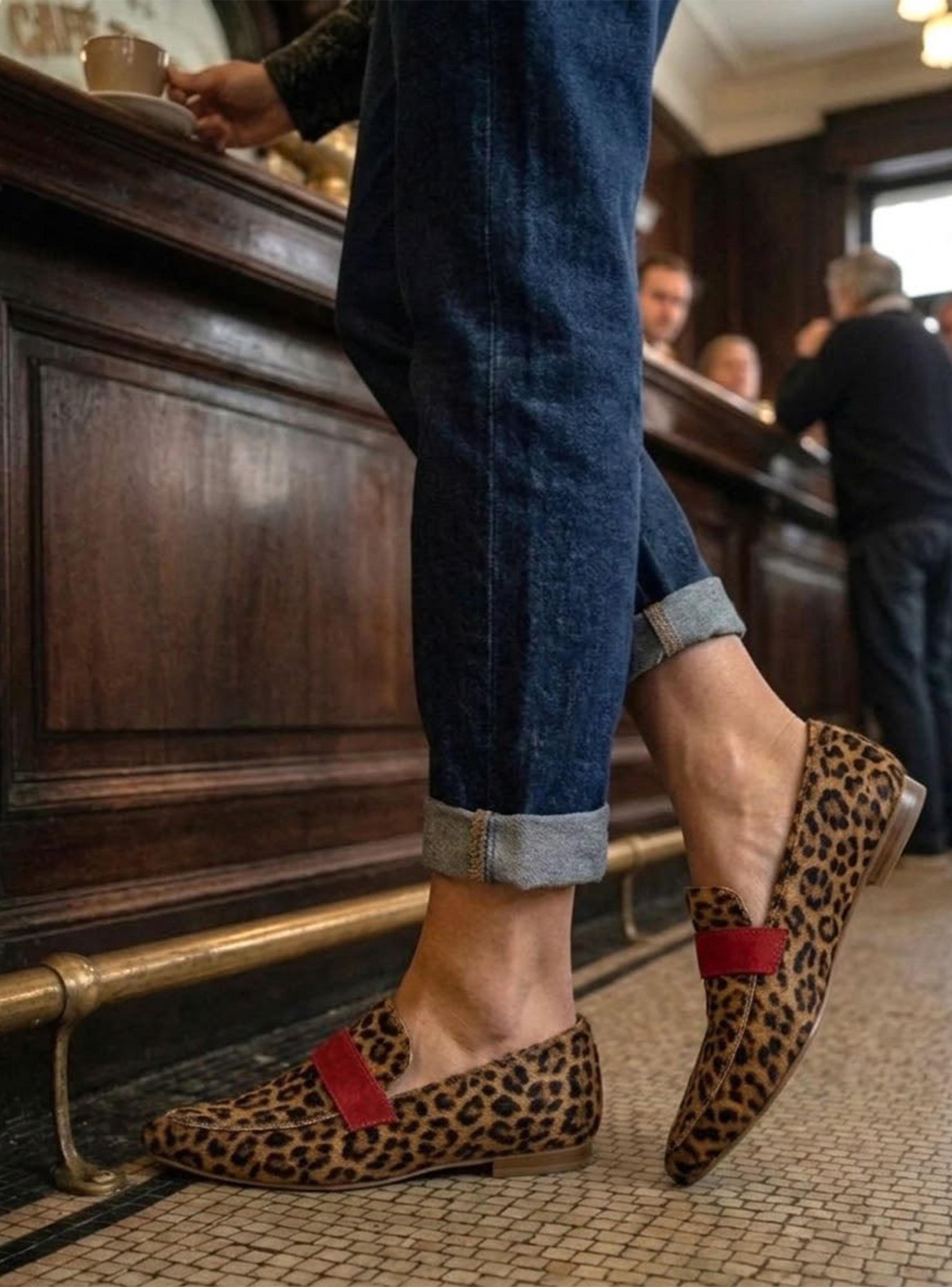 Mocasín Juliana Print Cuero Mujer-1
