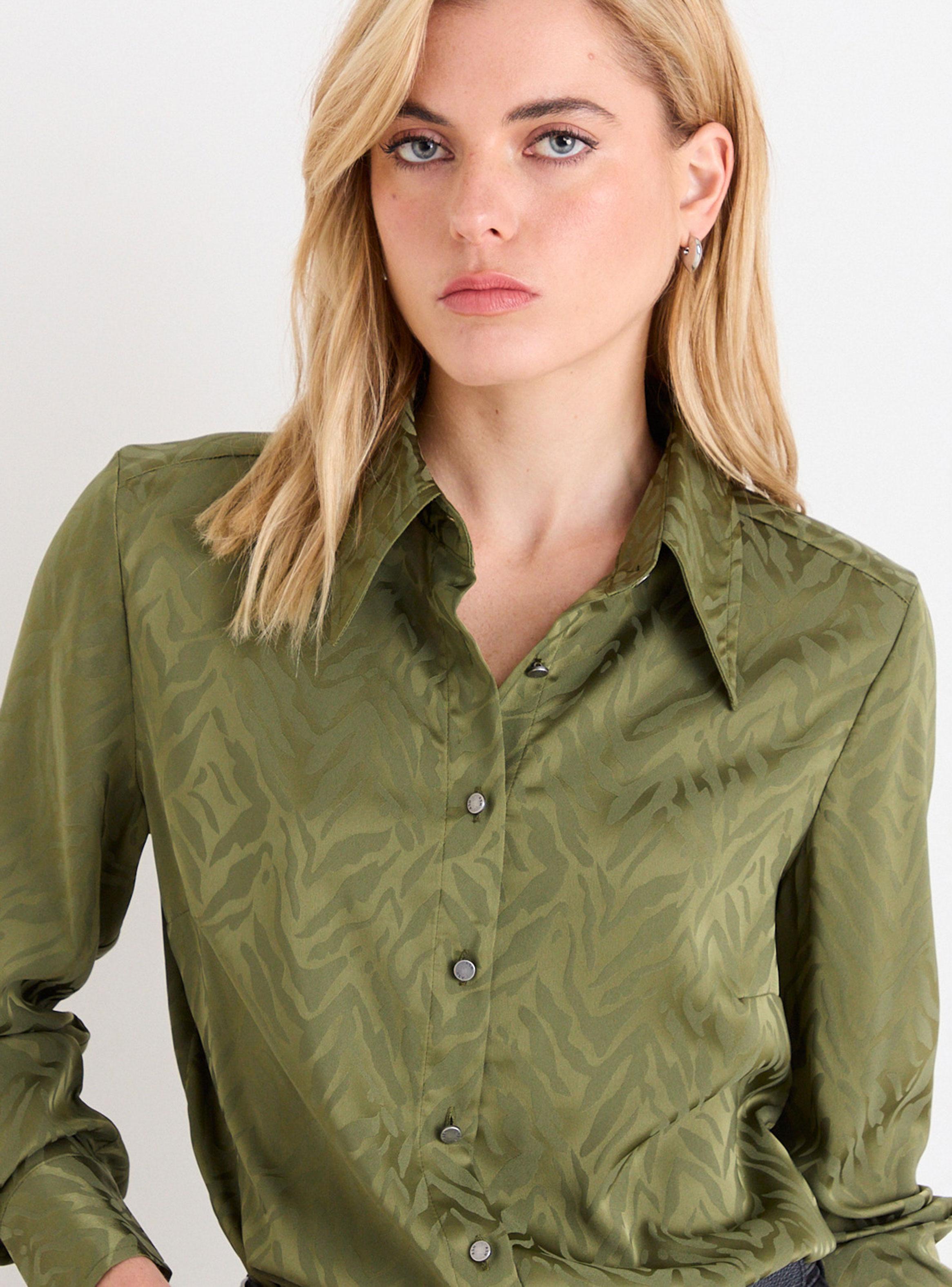 Blusa Camisera Manga Larga Regular-3