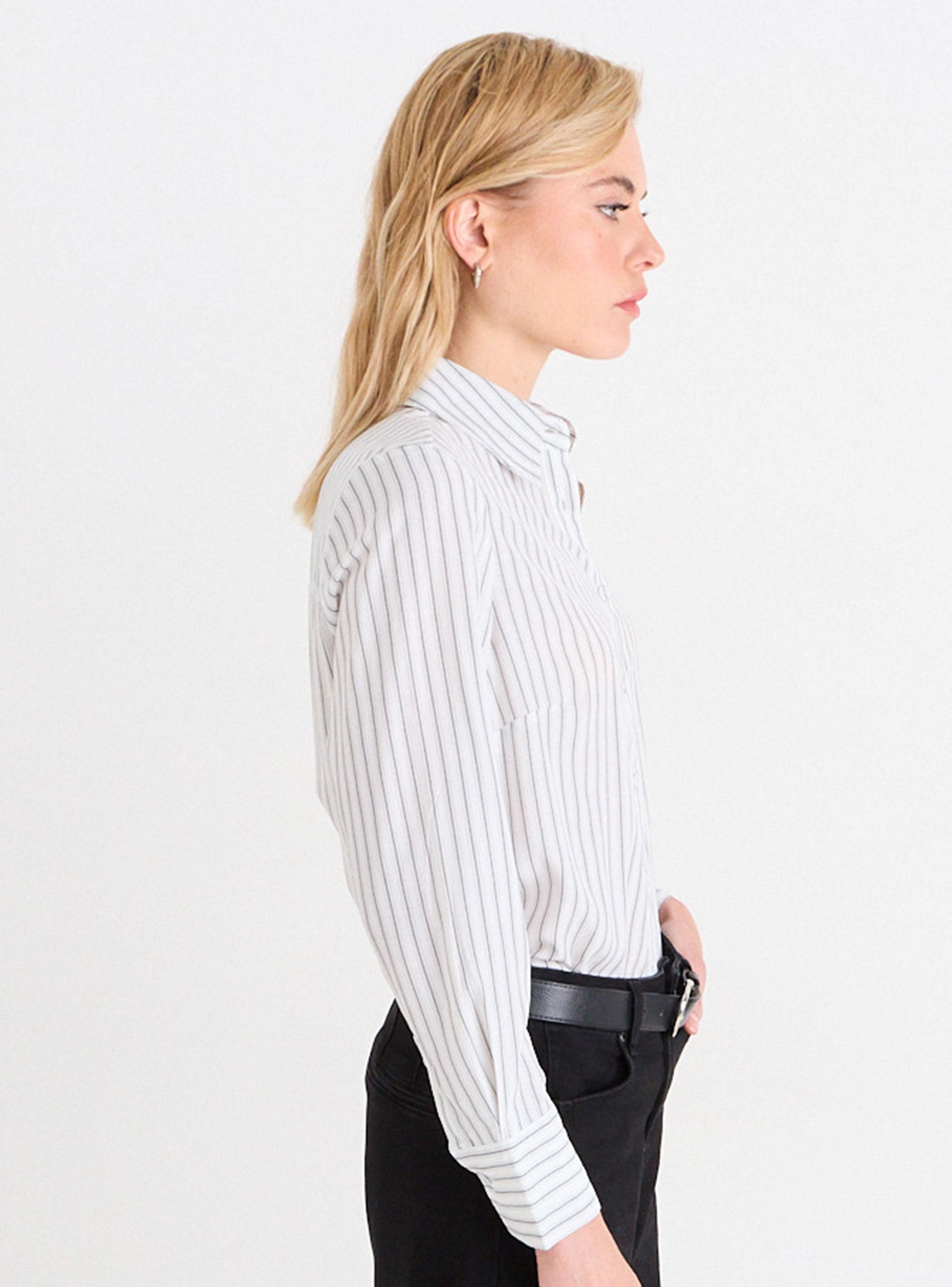 Blusa Camisera Manga Larga Botón-2