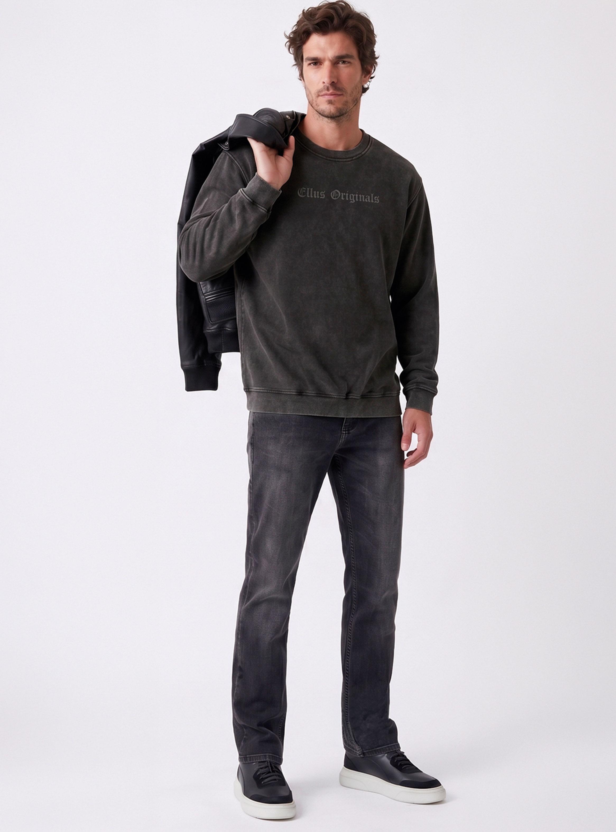 Polerón Acid Wash Cuello Redondo-3