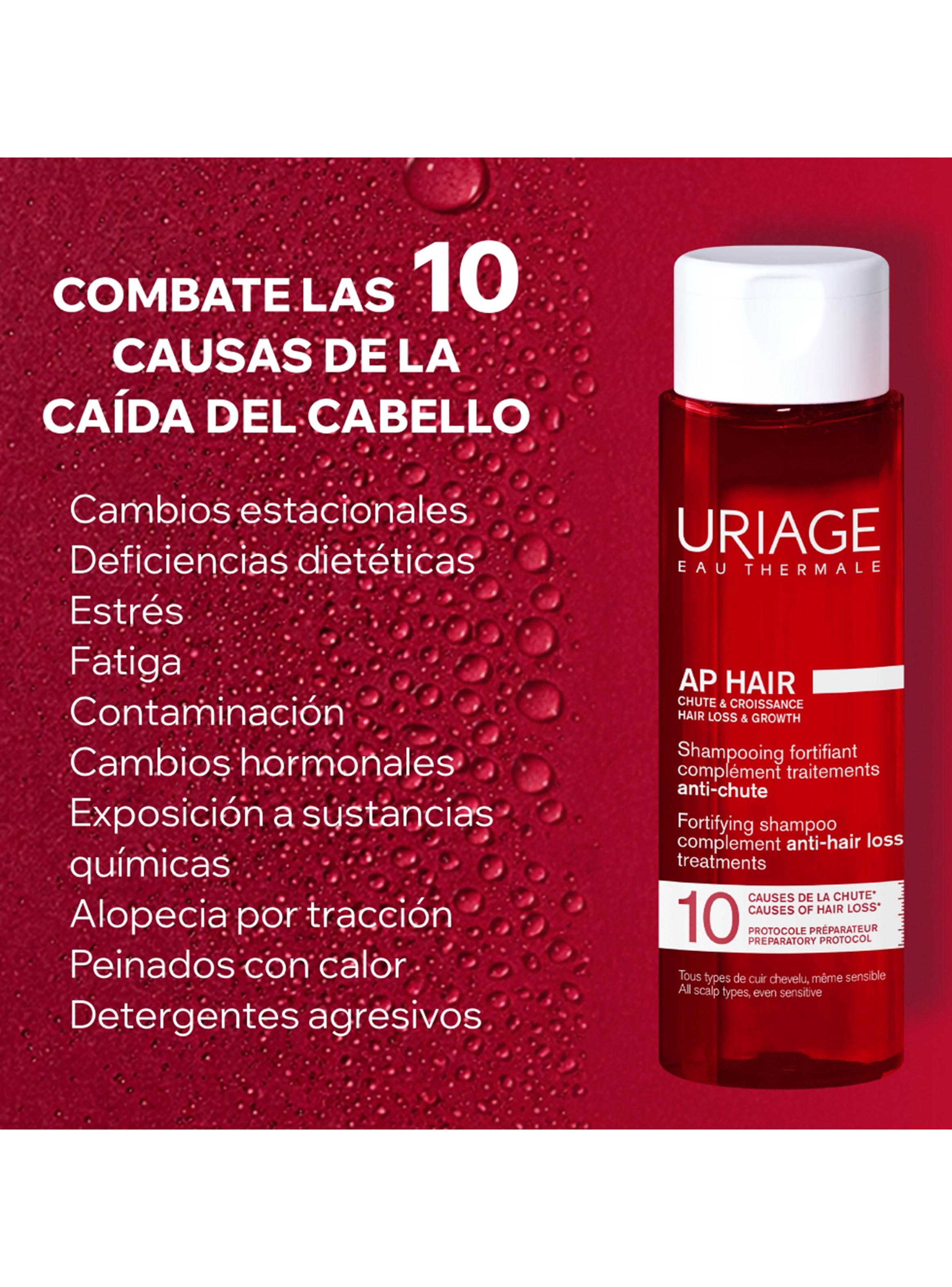 Shampoo Anti-caída A.P Hair 200ml Uriage-4
