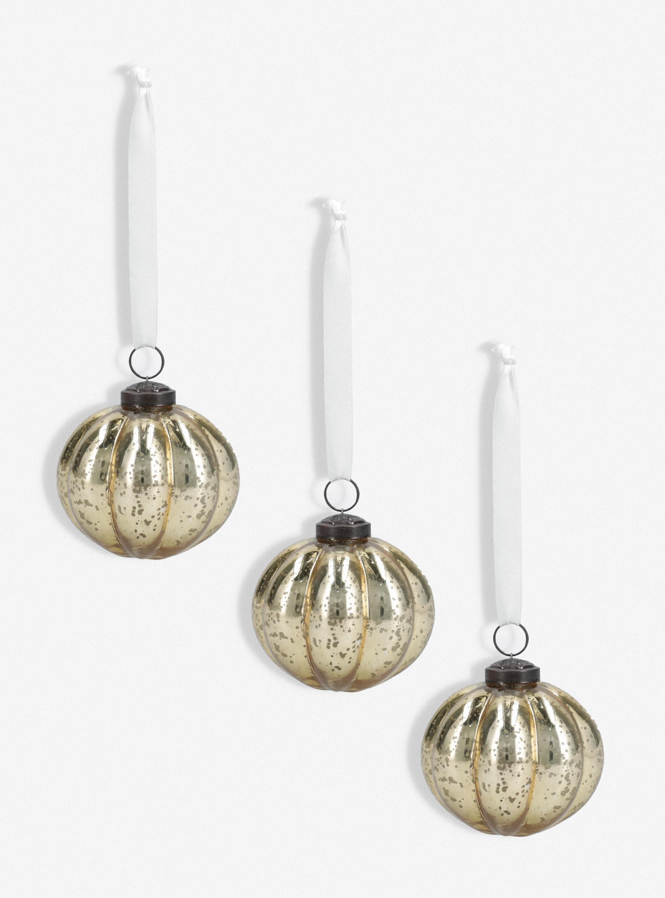 Set 6 Ornamentos Dorado 8 Cm-0