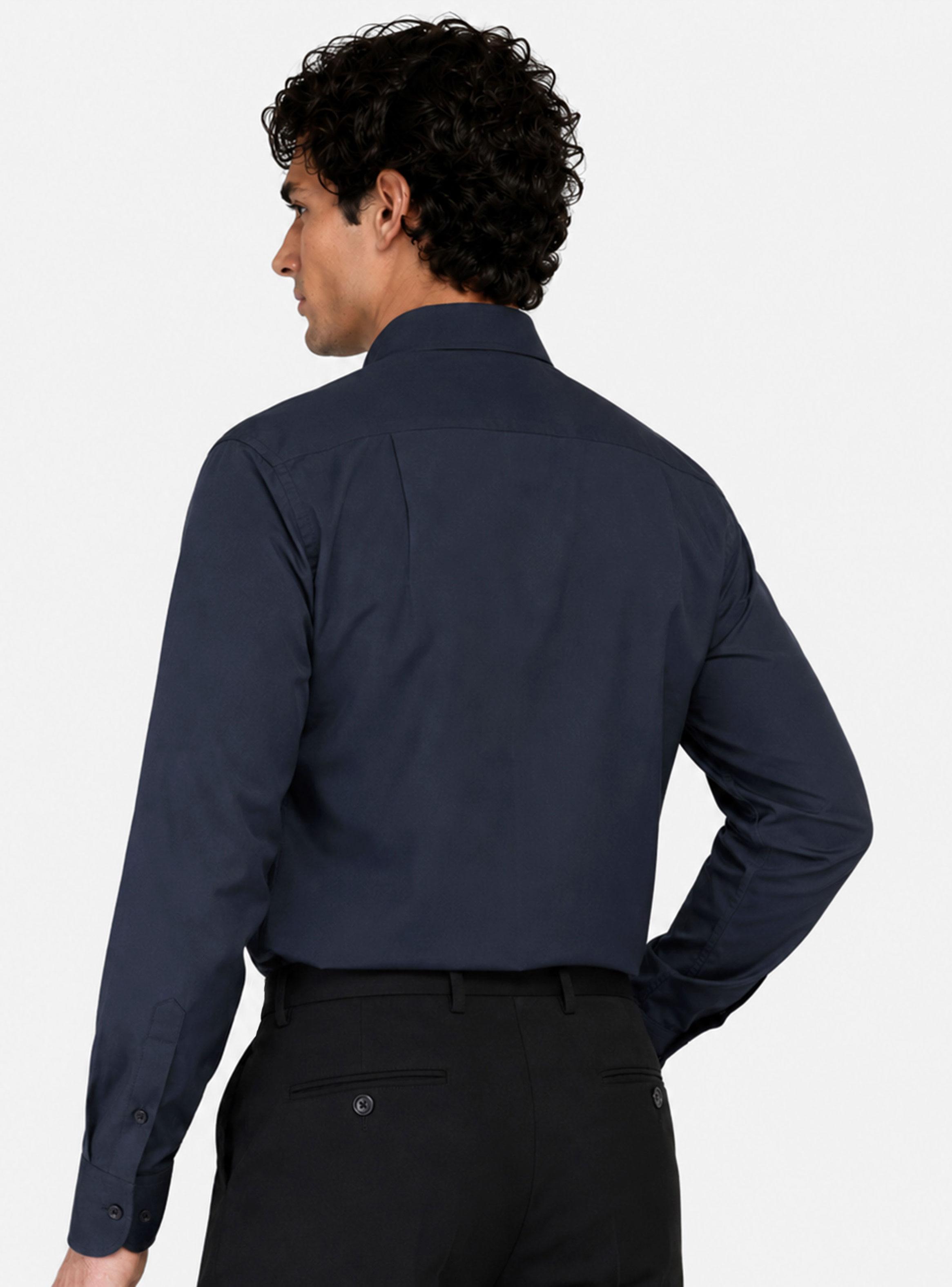 Camisa Formal Color Manga Larga Regular-1