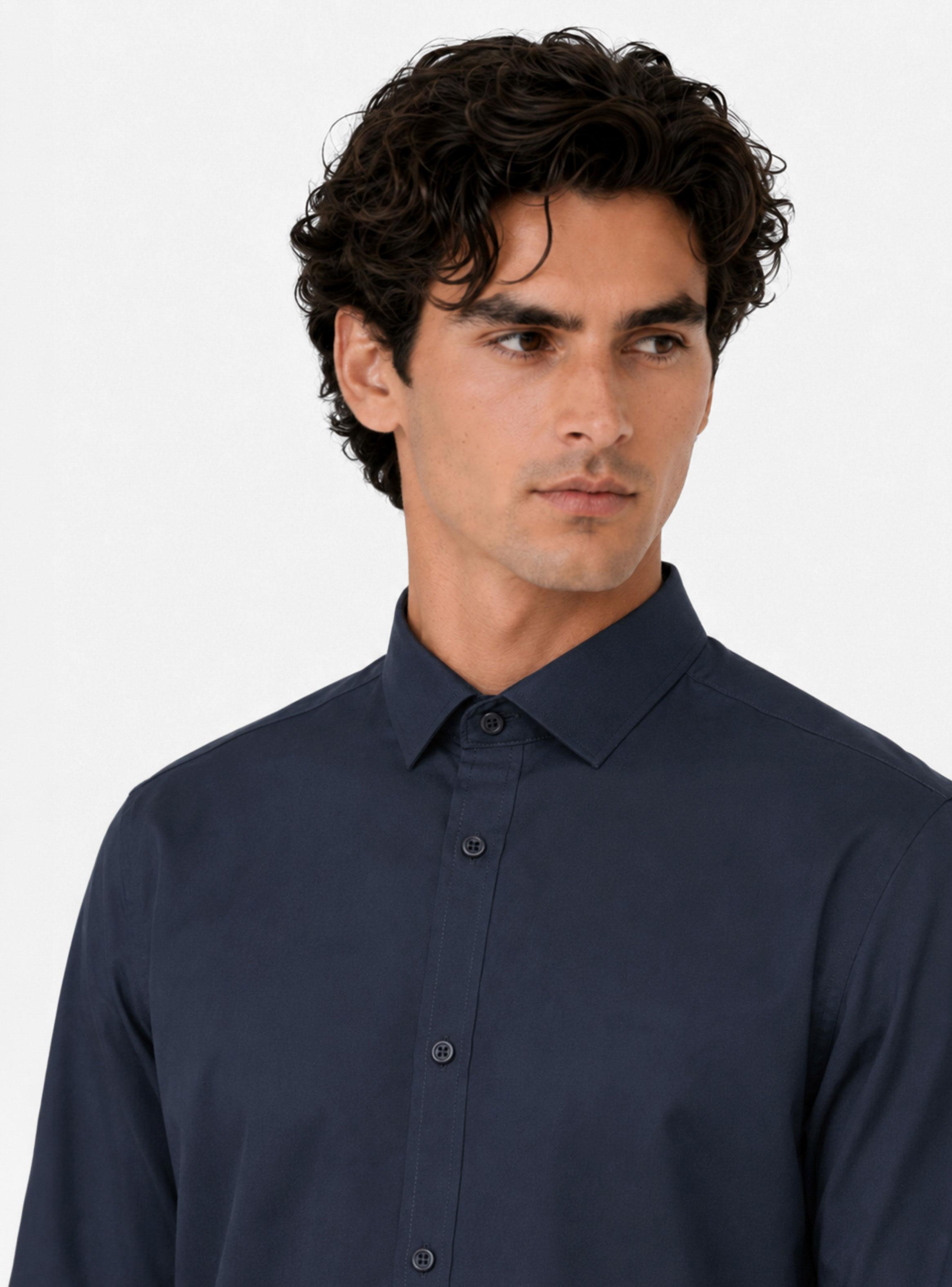Camisa Formal Color Manga Larga Regular-2