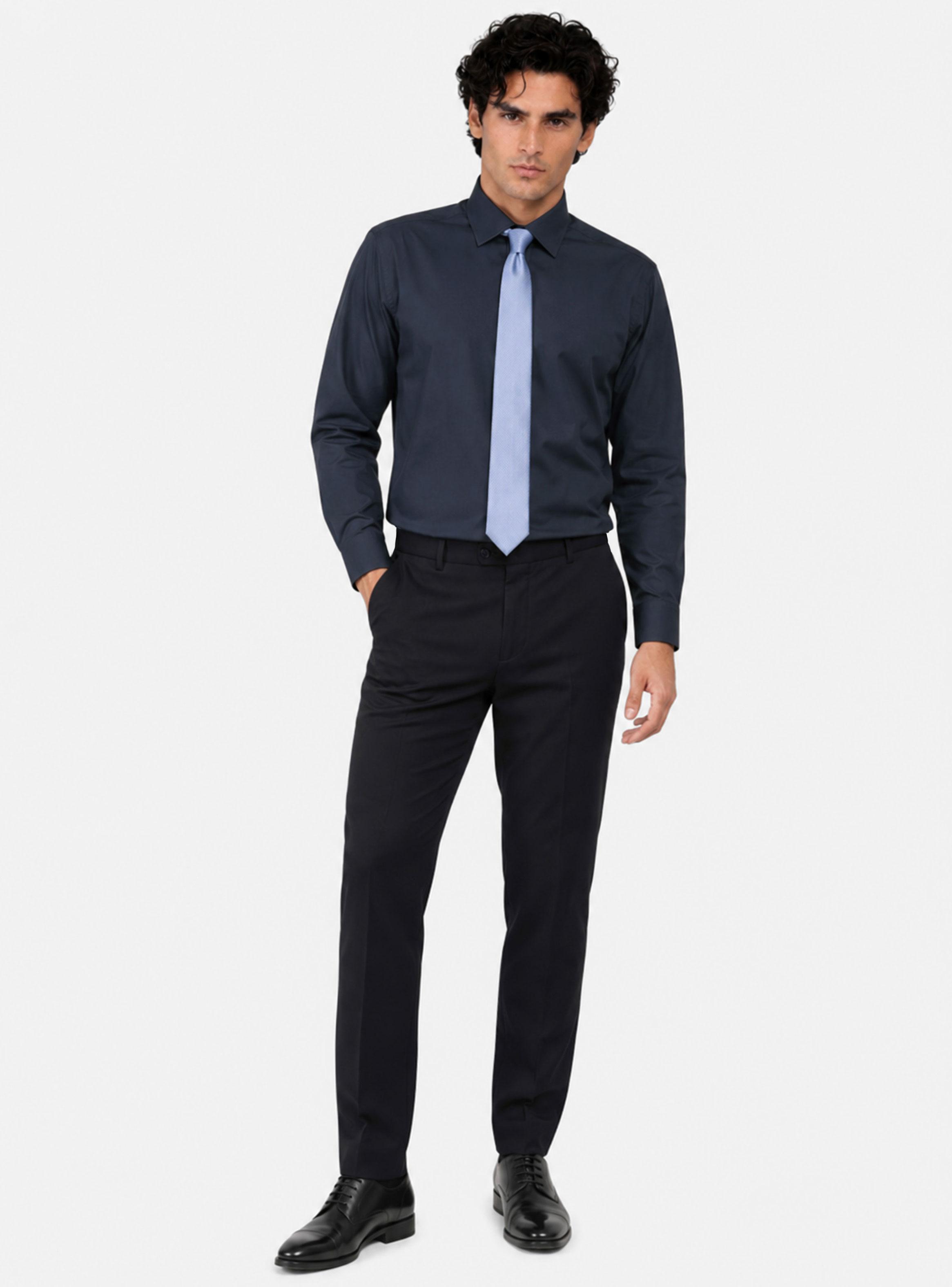 Camisa Formal Color Manga Larga Regular-5