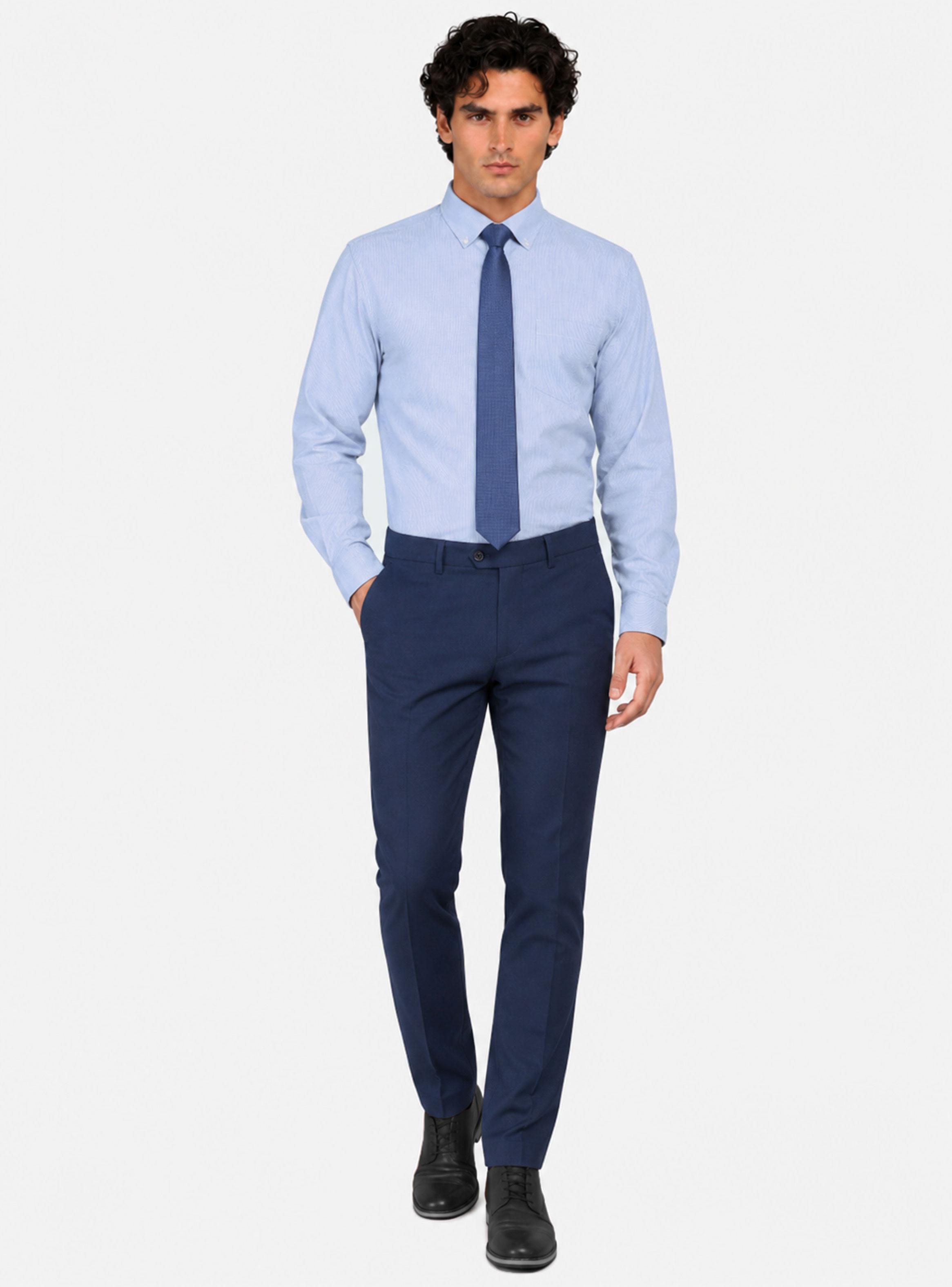 Camisa Formal Color Manga Larga con Bolsillo-5