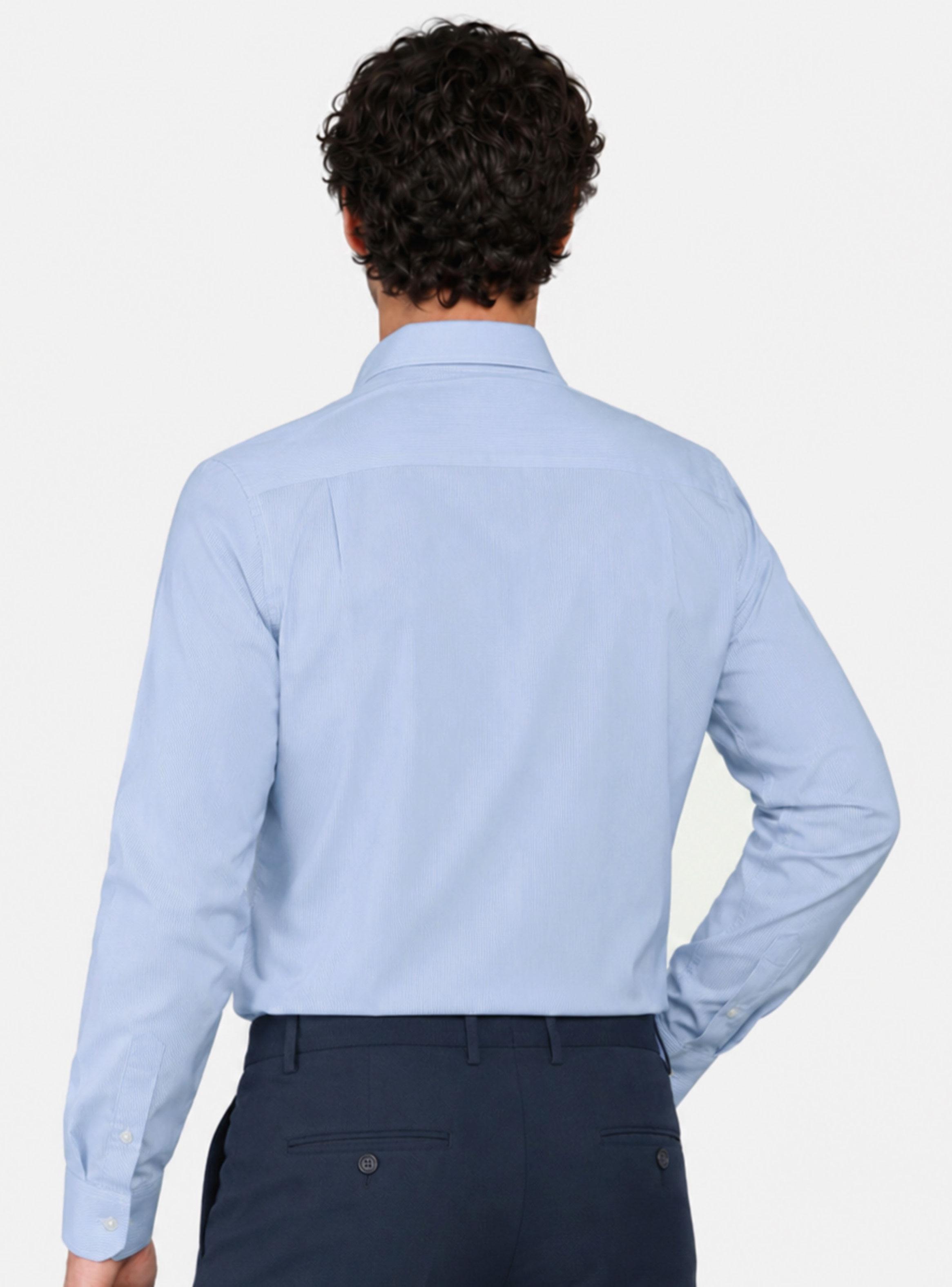 Camisa Formal Color Manga Larga con Bolsillo-1
