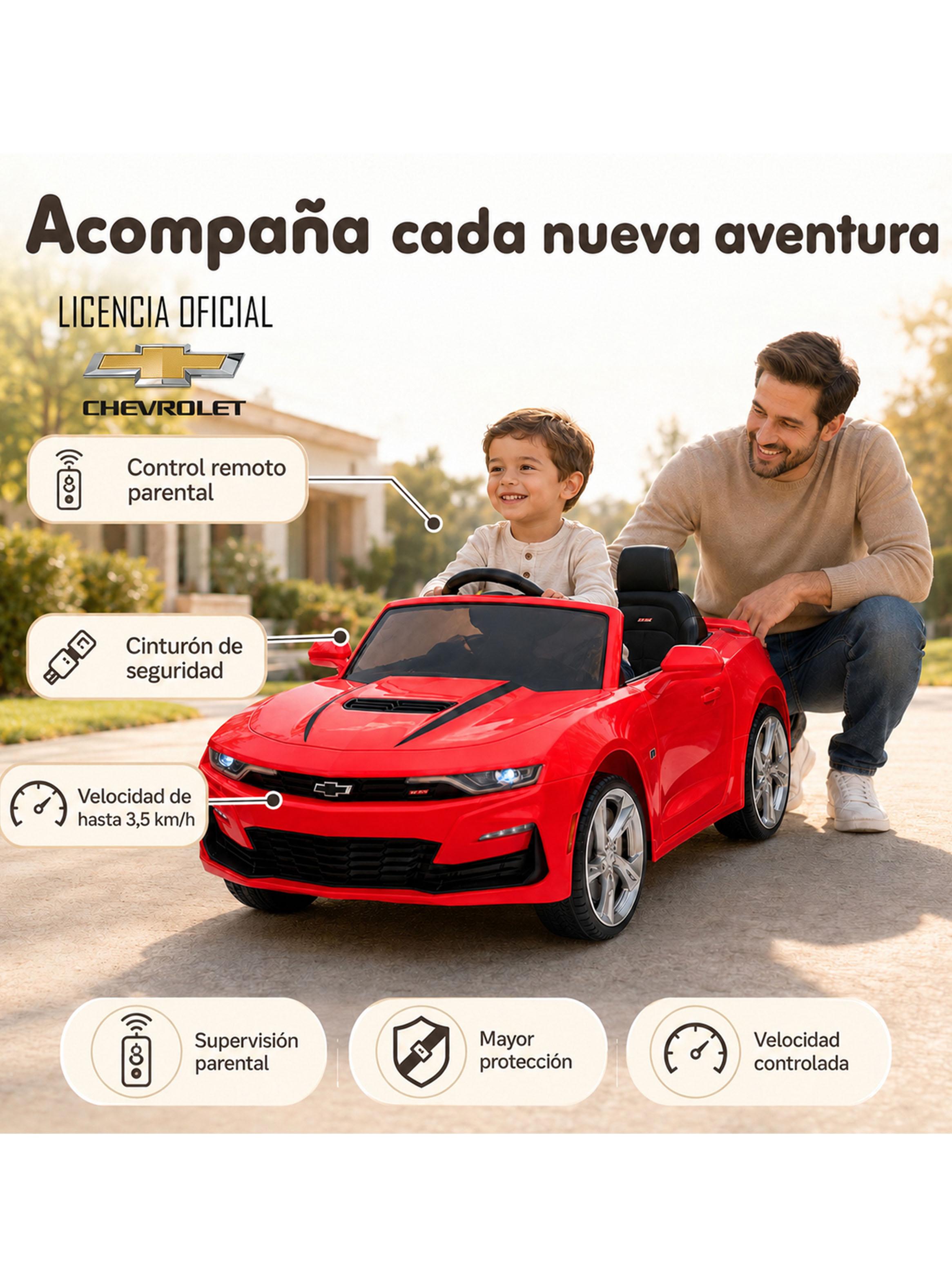 Auto a Control Remoto Chevrolet Camaro 12 Rojo-4