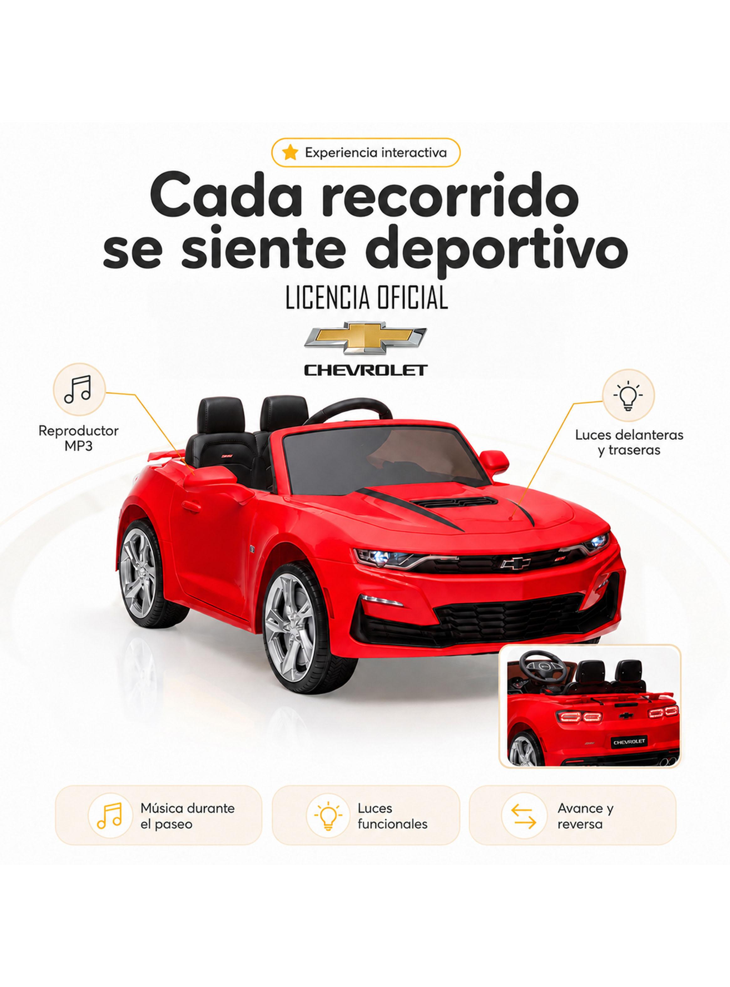 Auto a Control Remoto Chevrolet Camaro 12 Rojo-2