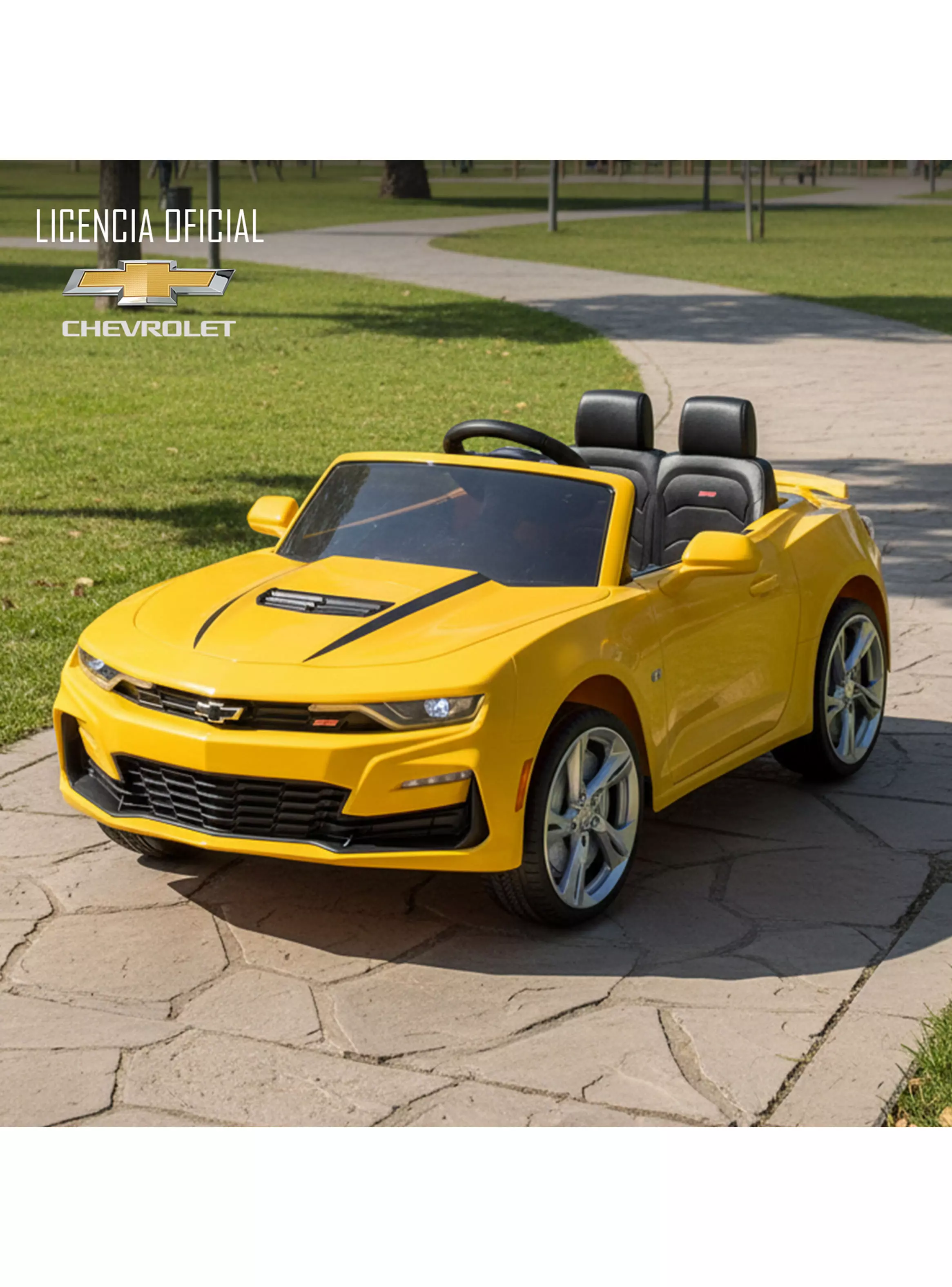 Auto a Control Remoto Chevrolet Camaro 12 Amarillo-6