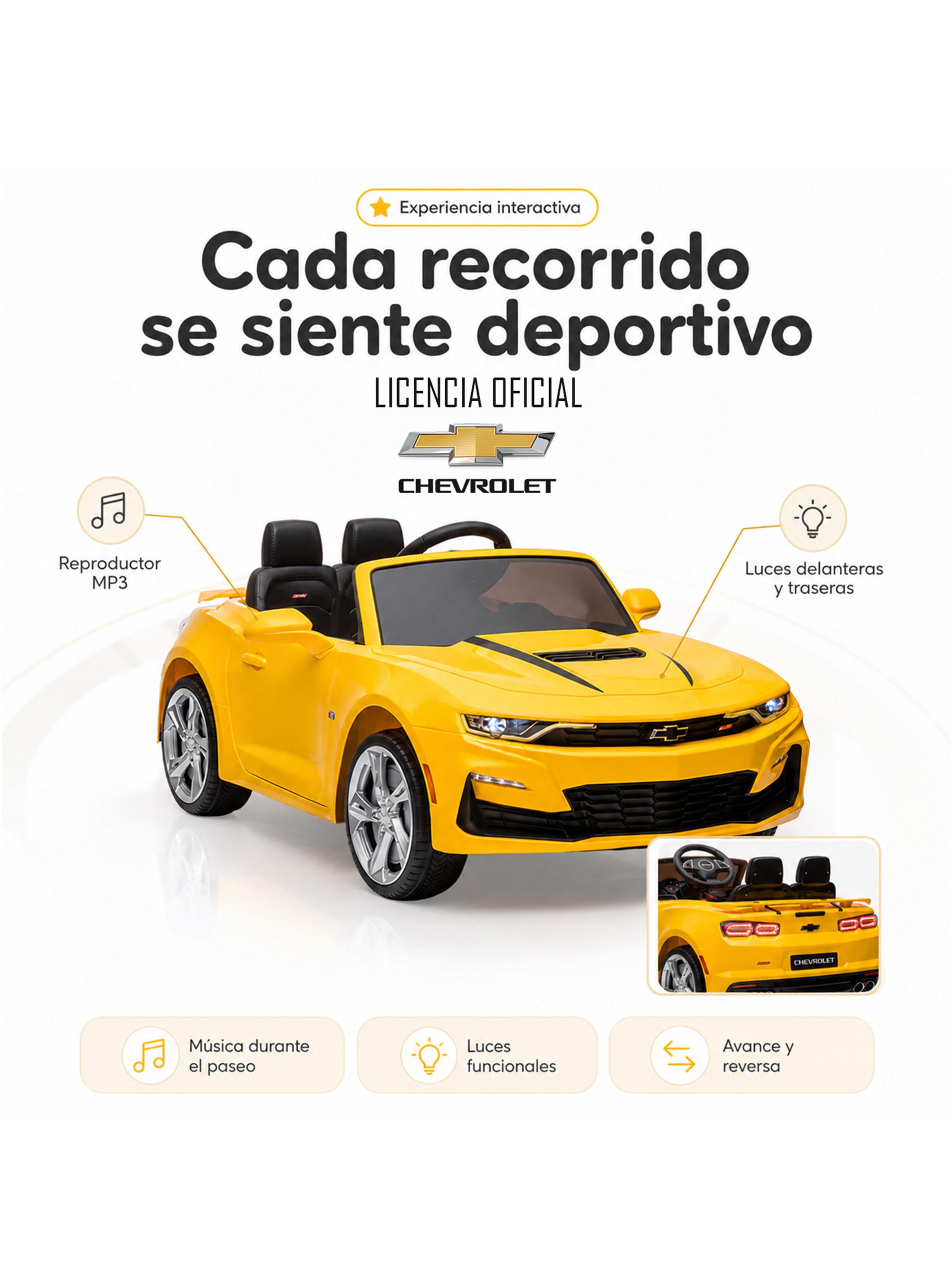 Auto a Control Remoto Chevrolet Camaro 12 Amarillo-2