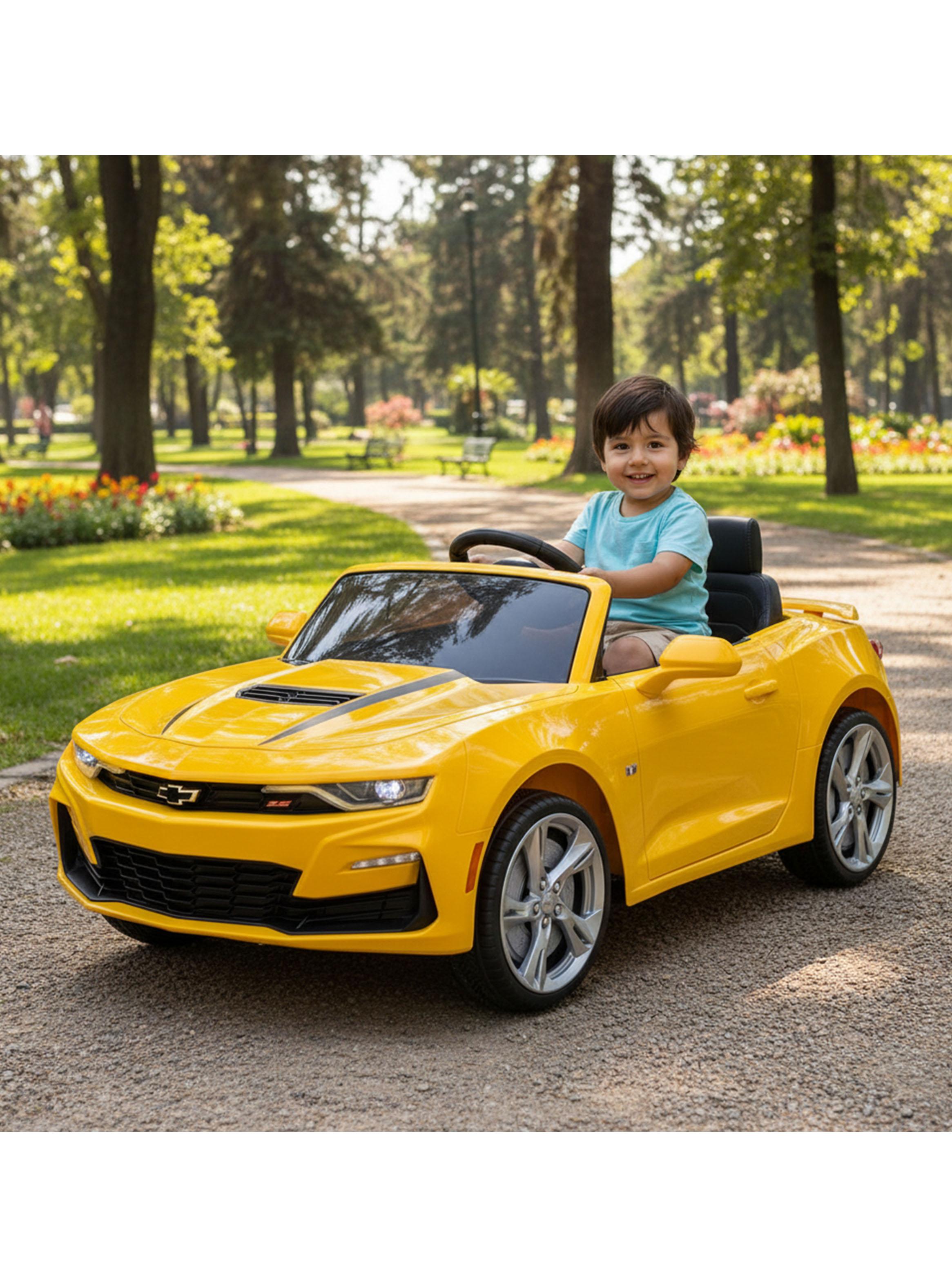 Auto a Control Remoto Chevrolet Camaro 12 Amarillo-5