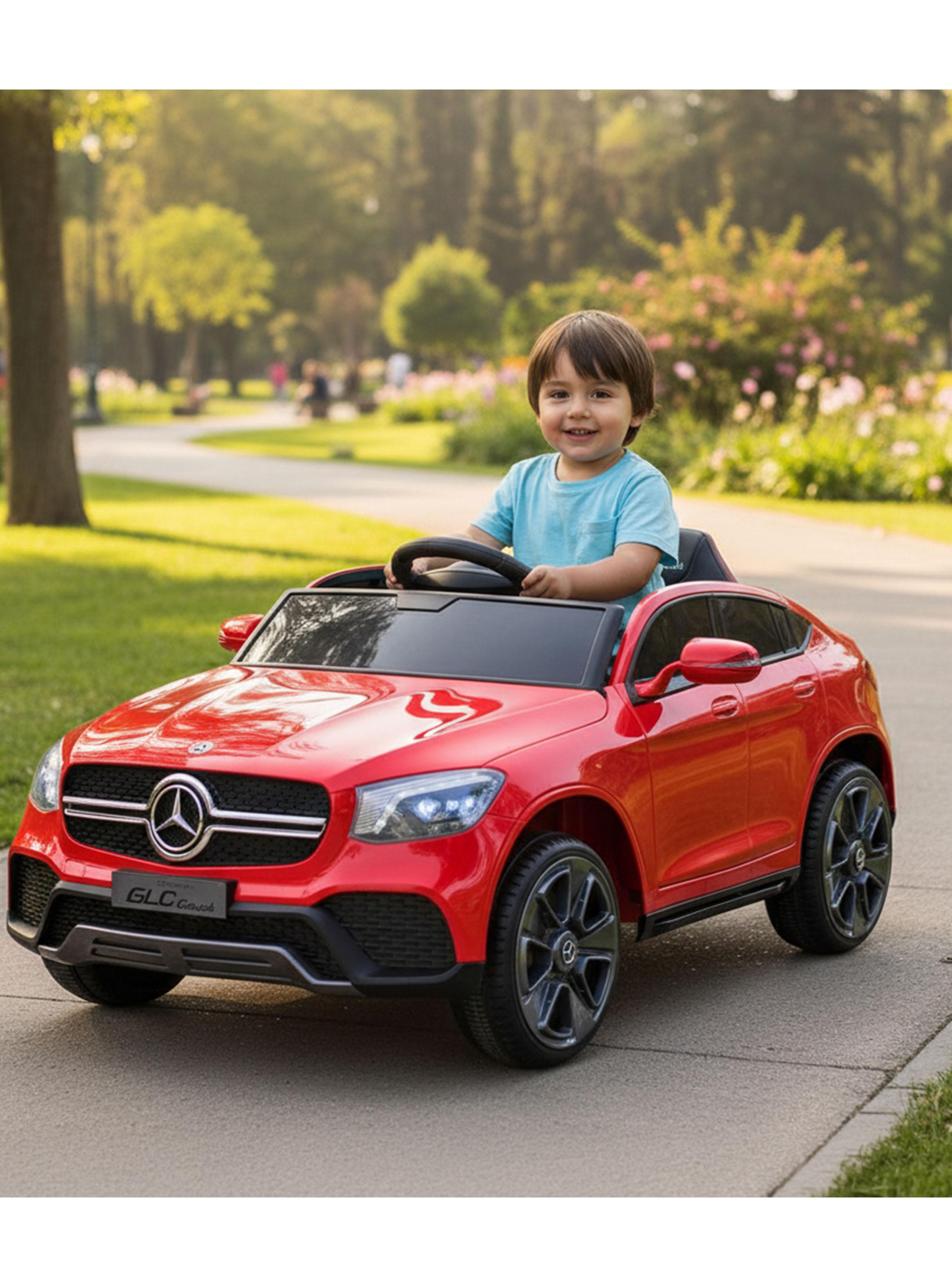 Auto a Control Mercedes Coupe Batería 12V Rojo-5
