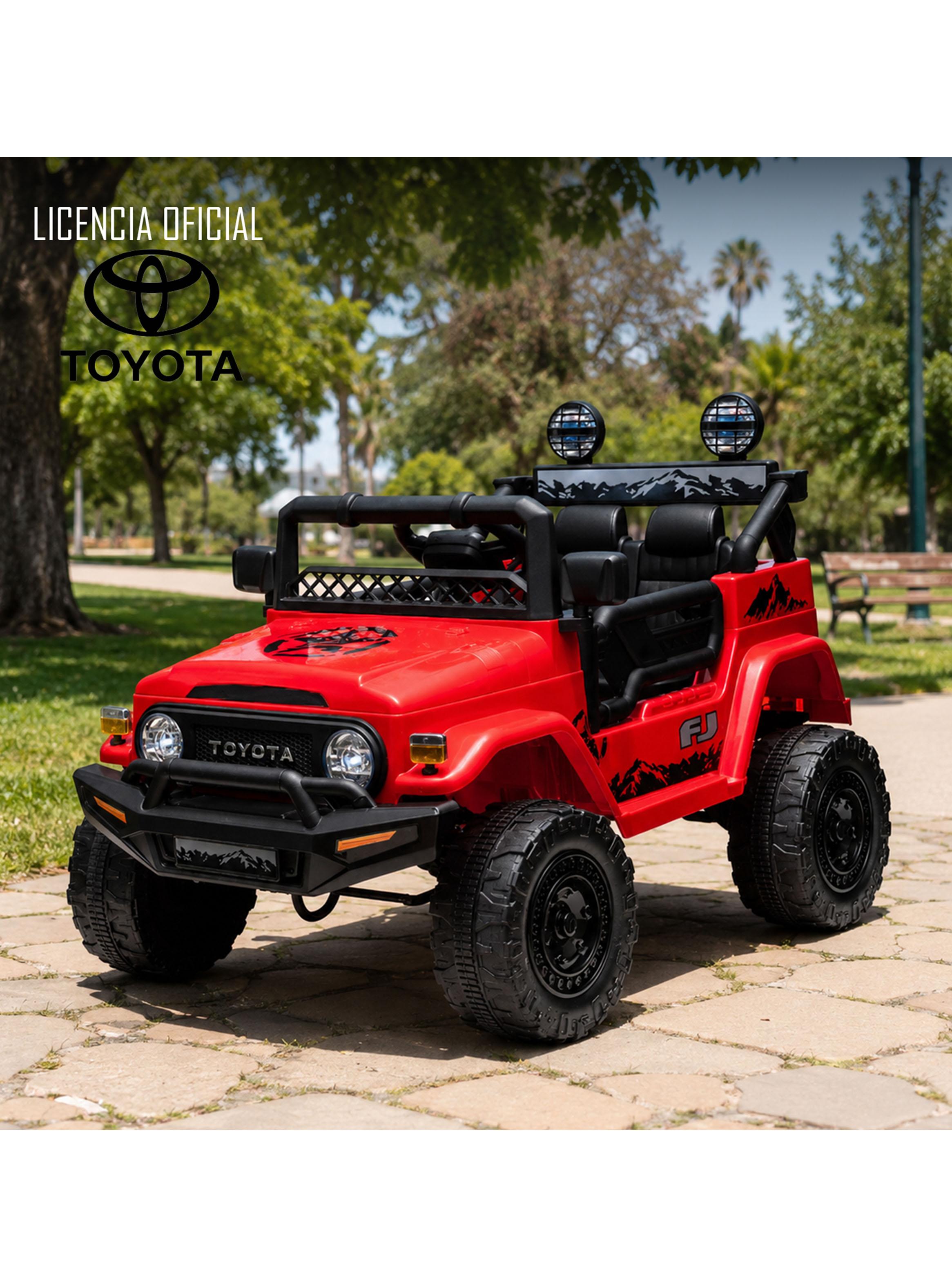 Jeep Toyota Fj Crusier 12V Rojo-3
